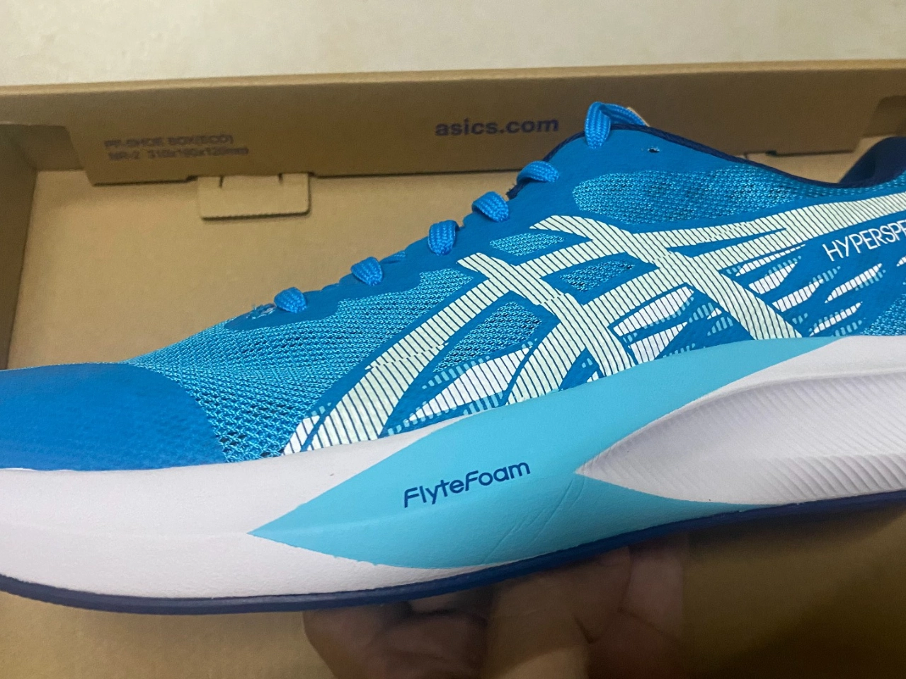 custom review-ASICS HYPER SPEED 4 Амортизация Противоскользящая Низкий Верх Тренировочная Беговая Обувь Мужская Синие Белые
