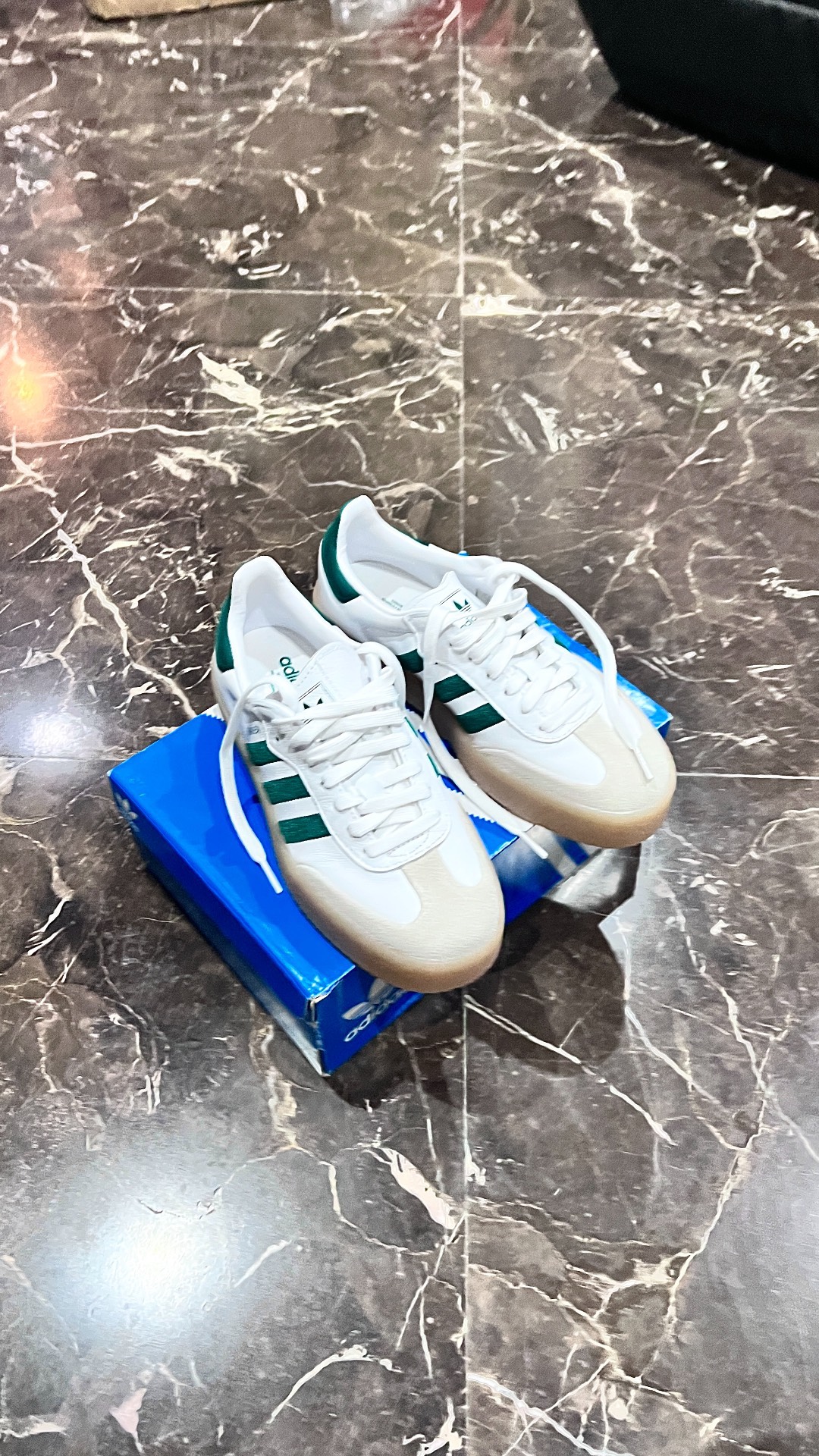 custom review-Adidas Originals SAMBAE W Low Топ Скейтборд Кроссовки Женские Белый Зеленый