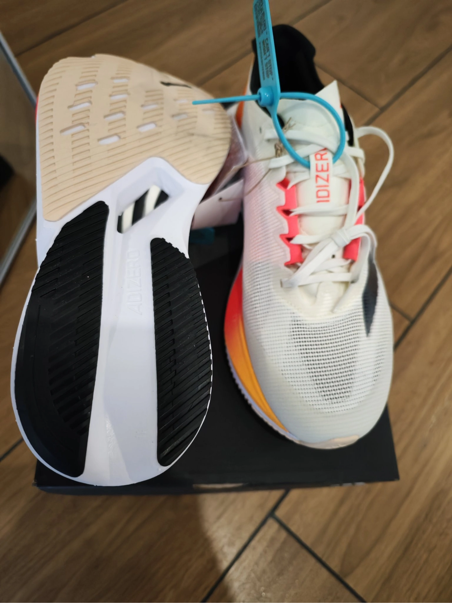 custom review-Adidas Adizero Boston 12 Беговые кроссовки Низкий топ Белый Мужской