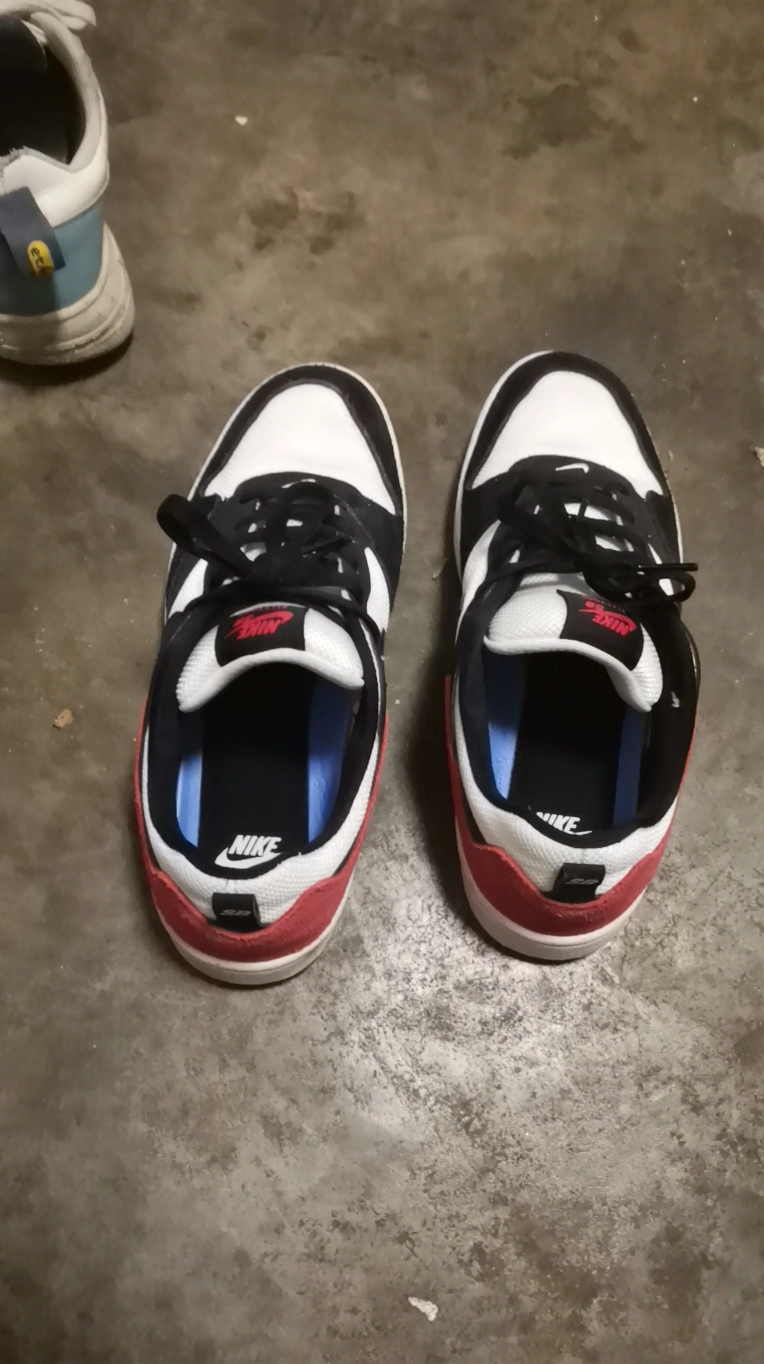 custom review-Nike SB Alleyoop Покрытие Slip-Resistant Низкие Кроссовки для Скейтбординга Мужские Черные Белые Красные