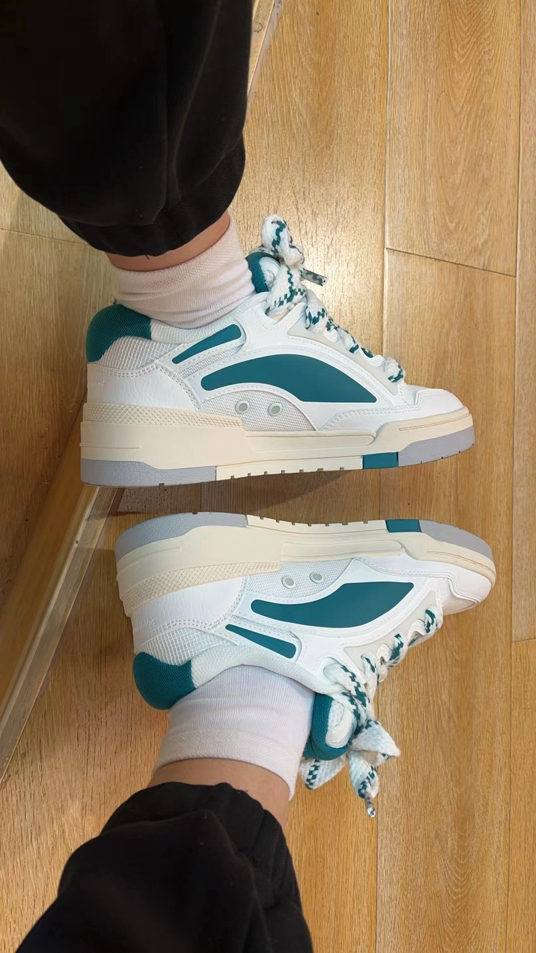 custom review-LiNing Journey V2 Slip-resistant Abrasion-resistant Lightweight Low-Top Skateboard Shoes Men's White Azure Green