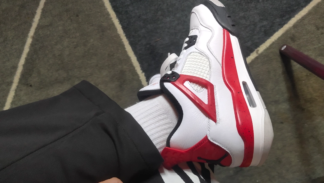 custom review-Jordan 4 Retro Red Cement GS