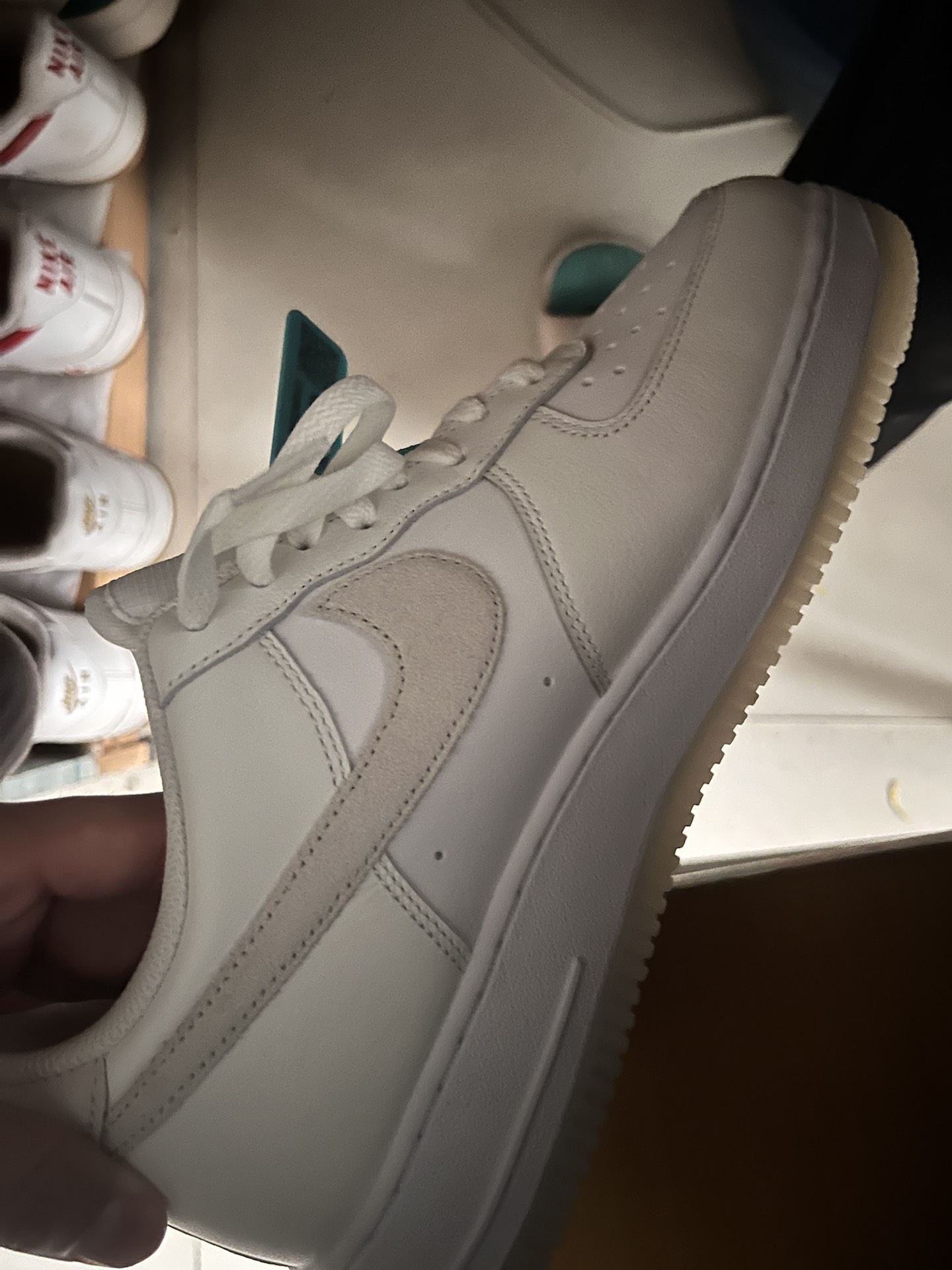 custom review-Nike Air FORCE 1 Low Топ Скейтборд Кроссовки Мужские Бежевые Белые