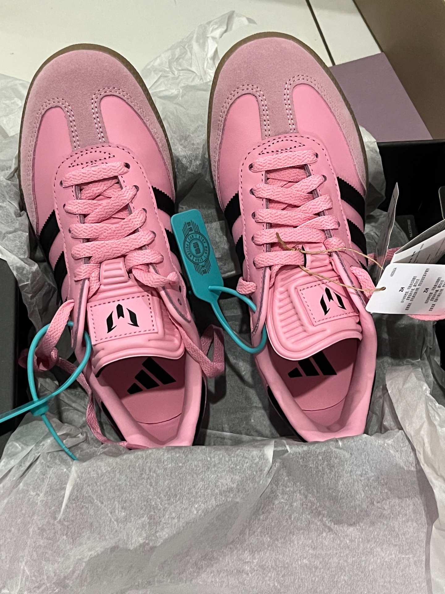 custom review-INTER MIAMI CF x Adidas Originals Samba Low Скейтборд Кроссовки Мужские Розовые