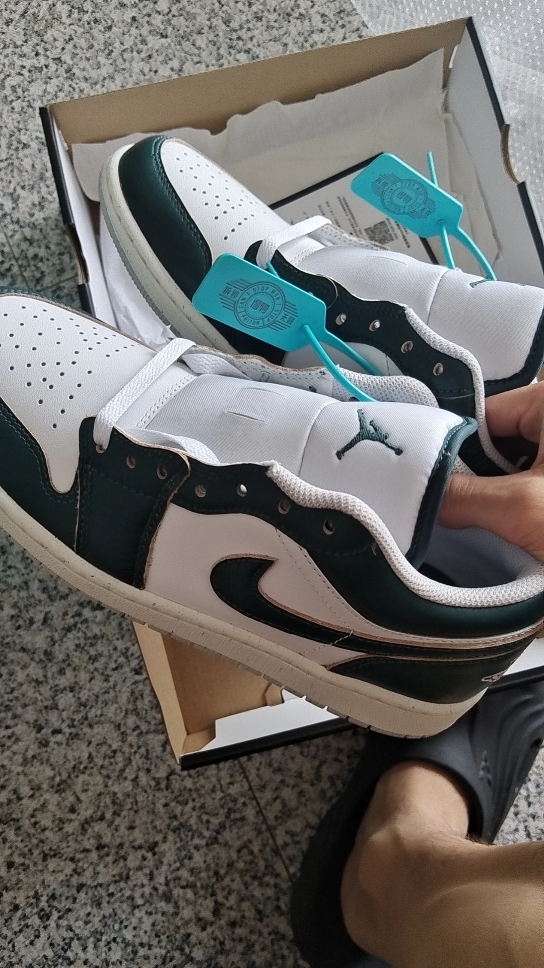 custom review-Jordan Air Jordan 1 Low Топ Винтажные Баскетбольные Кроссовки Мужские Зеленый Белый