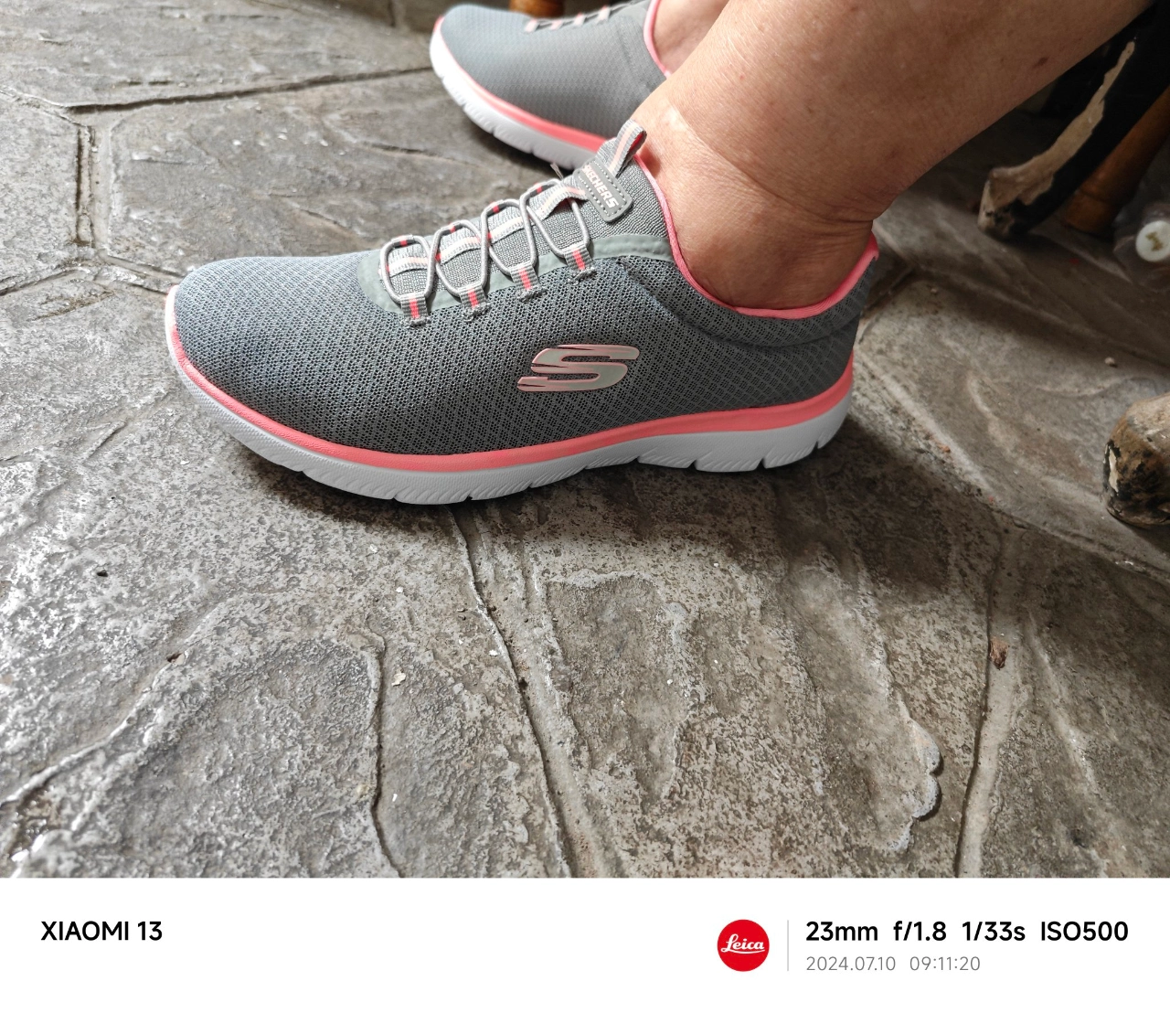 custom review-Skechers Summits Амортизация Износостойкие Низкие Беговые Кроссовки Женские Серый Розовый