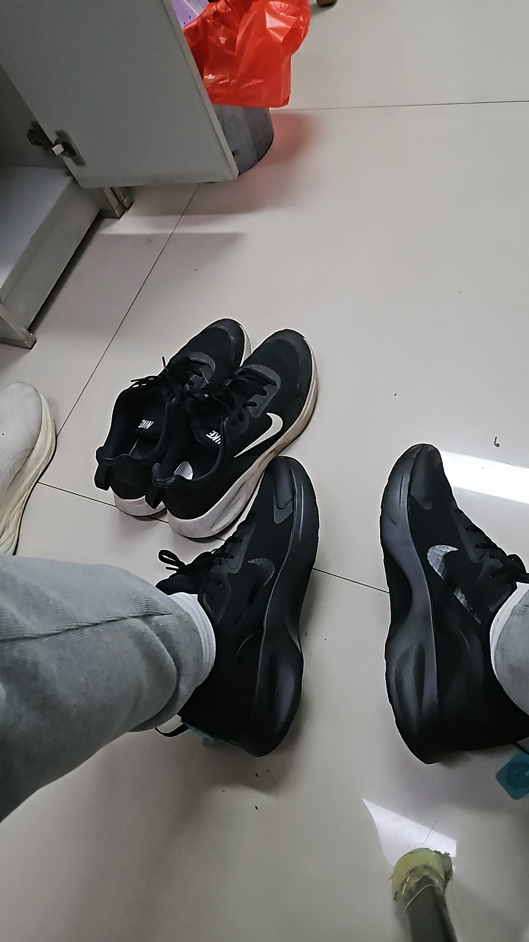 custom review-Nike Wearallday Устойчивый к истиранию Дышащий Низкий Топ Повседневная Городская Коммутерская Беговая Обувь Мужская Чисто Черный