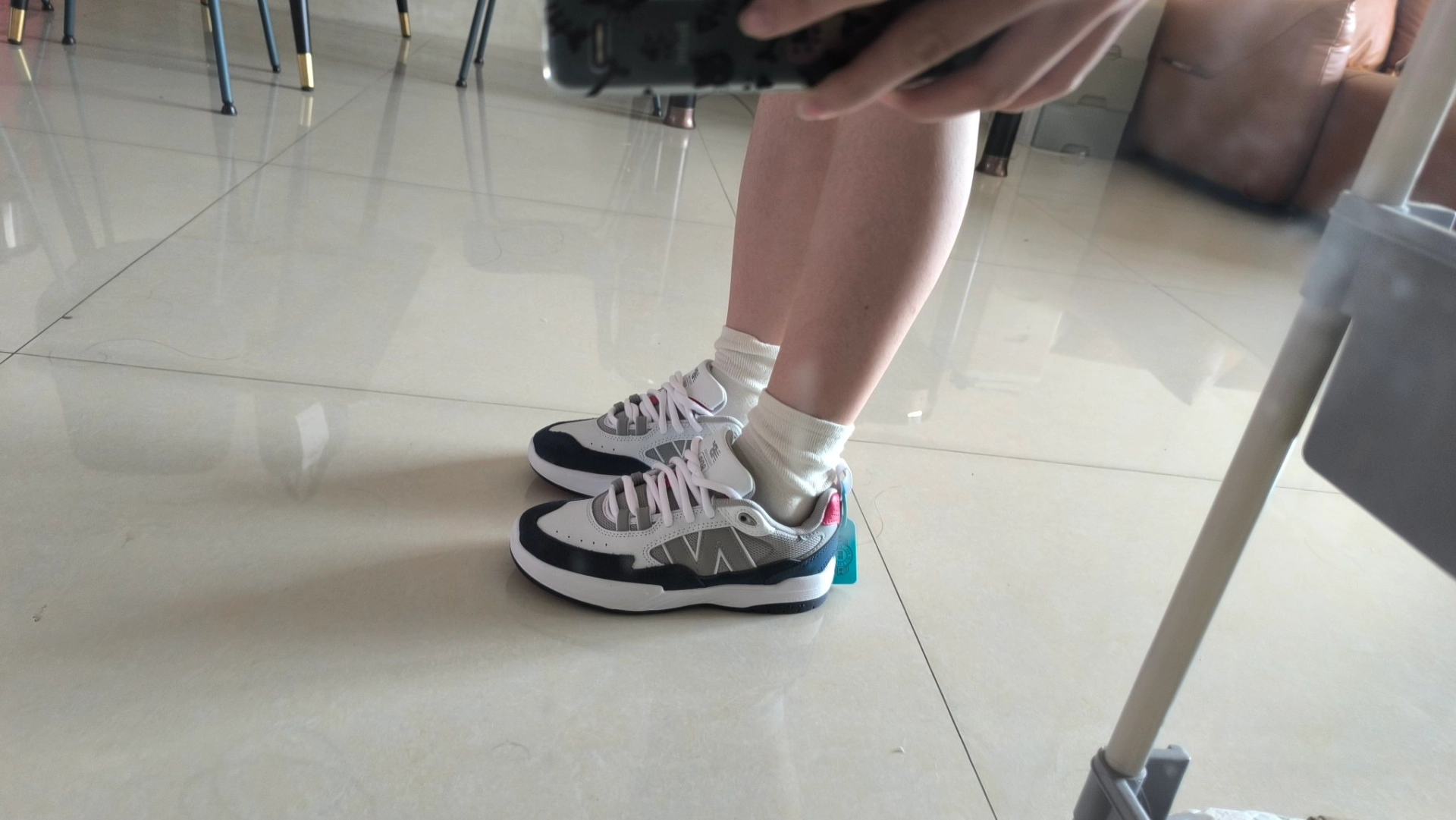 custom review-New Balance Numeric Tiago Lemos 808 Устойчивые к истиранию низкие скейтборд-кроссовки Unisex Белый Синий