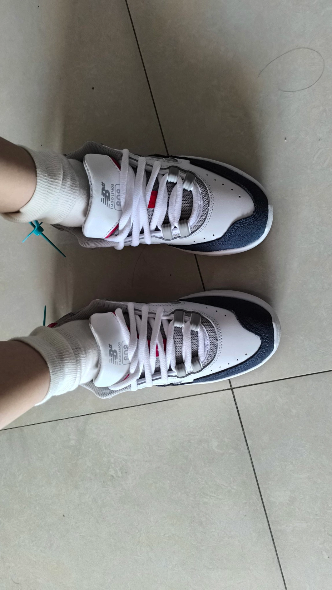 custom review-New Balance Numeric Tiago Lemos 808 Устойчивые к истиранию низкие скейтборд-кроссовки Unisex Белый Синий