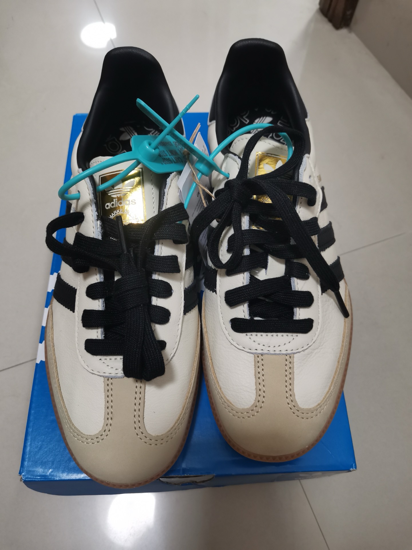 custom review-adidas originals Samba 'Cream White Sand Strata' Women's