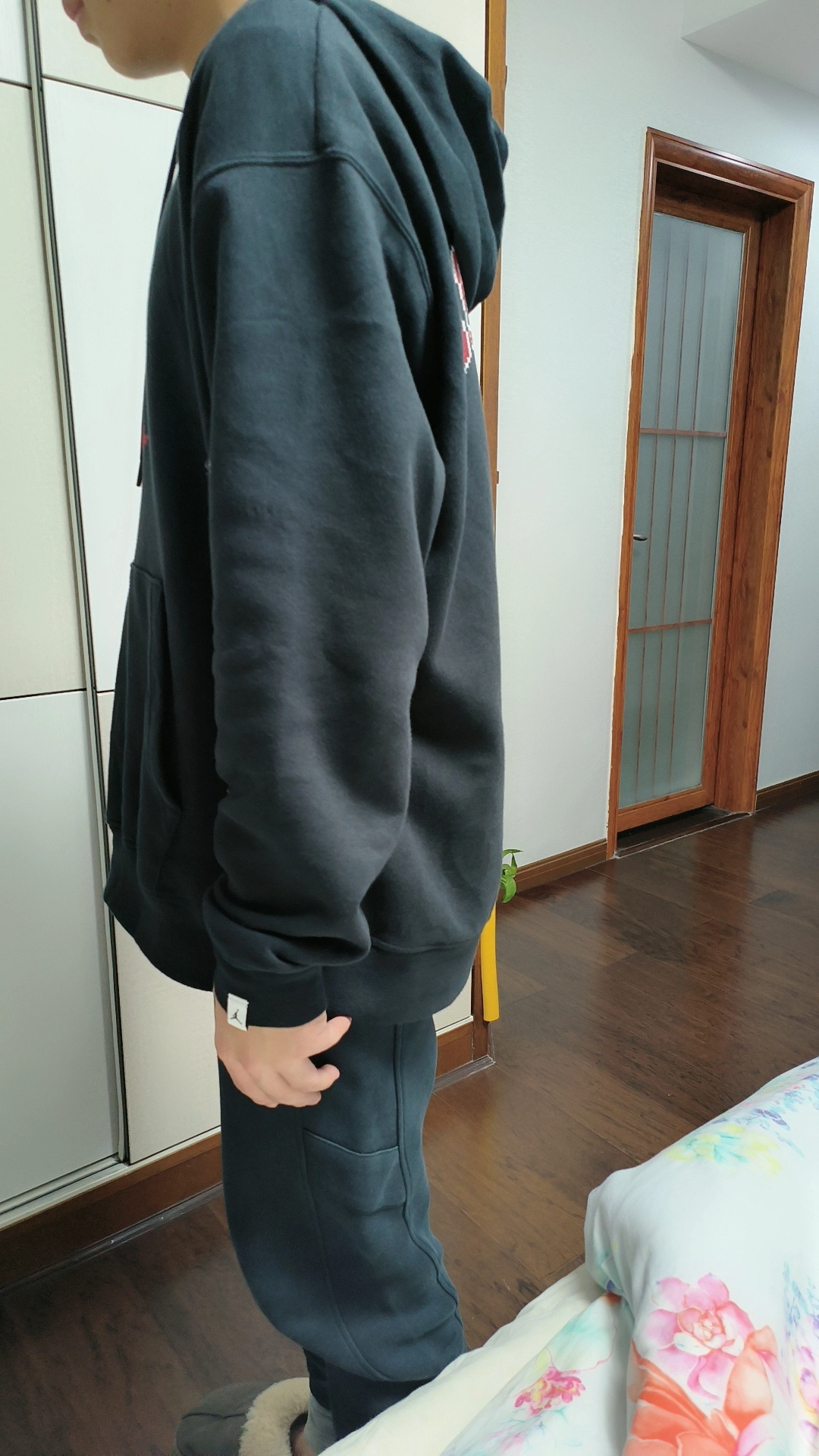 custom review-Джордан Черный Мужской Свитшот