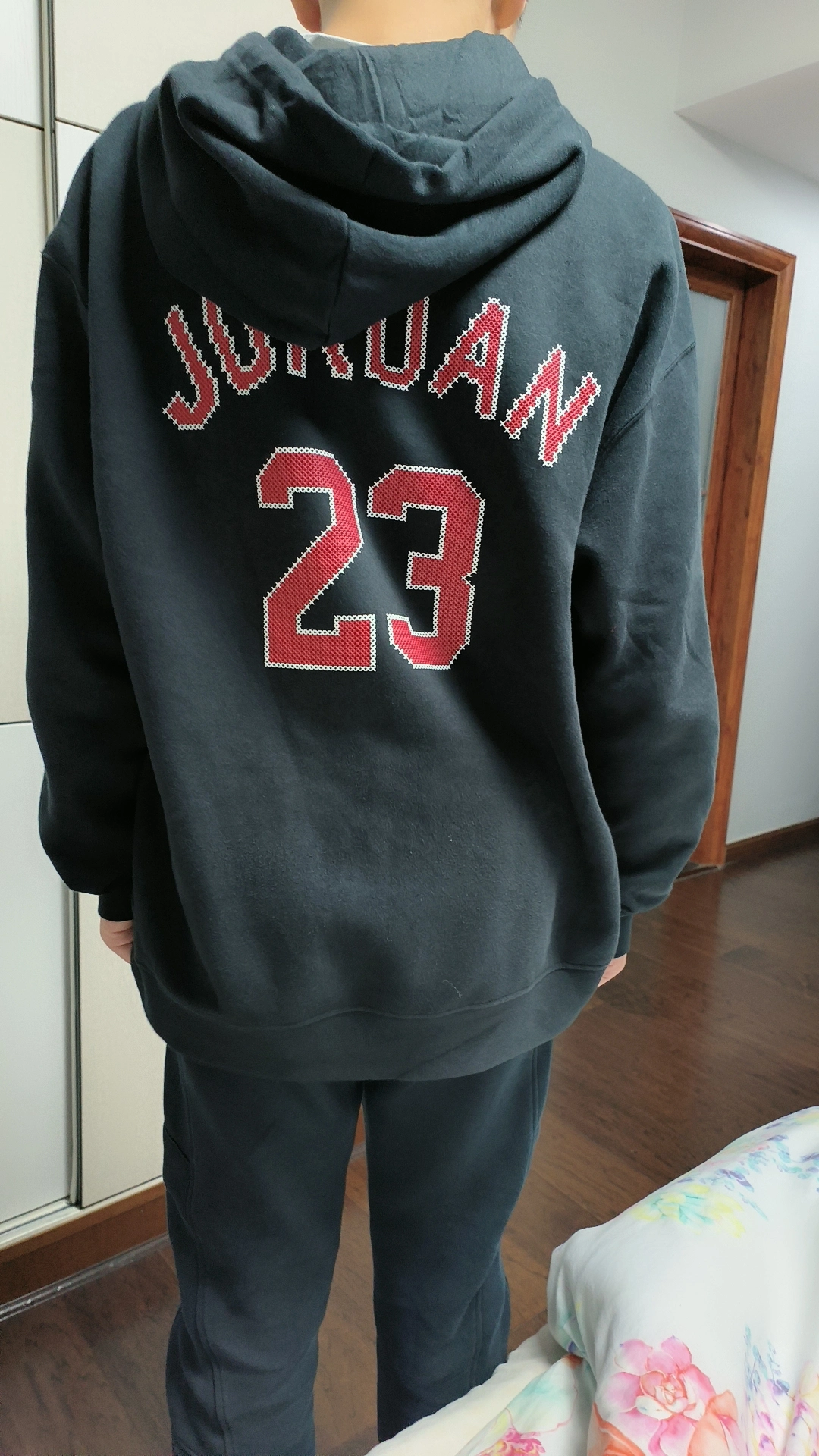 custom review-Джордан Черный Мужской Свитшот