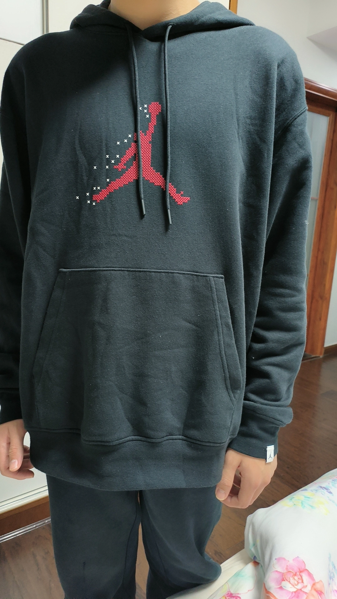 custom review-Джордан Черный Мужской Свитшот