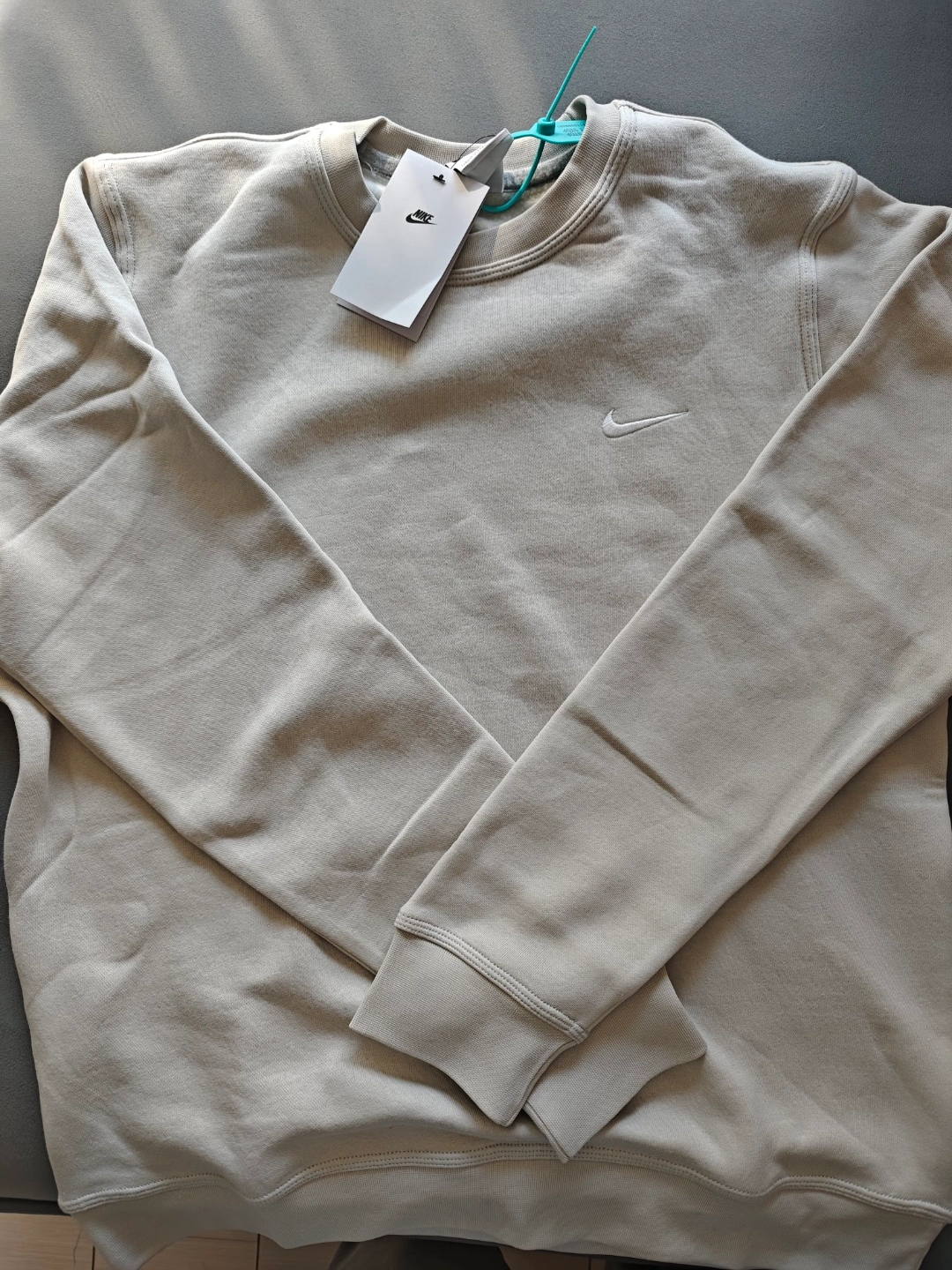 custom review-Nike Светло-серый Мужской Свитшот