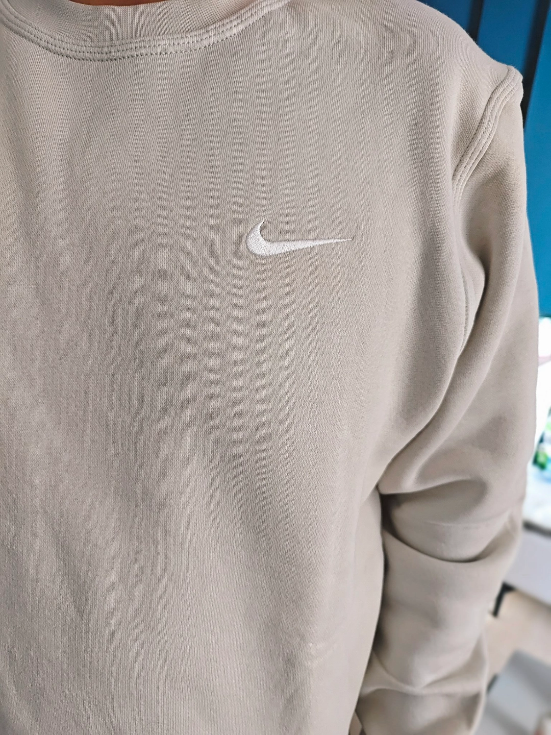 custom review-Nike Светло-серый Мужской Свитшот