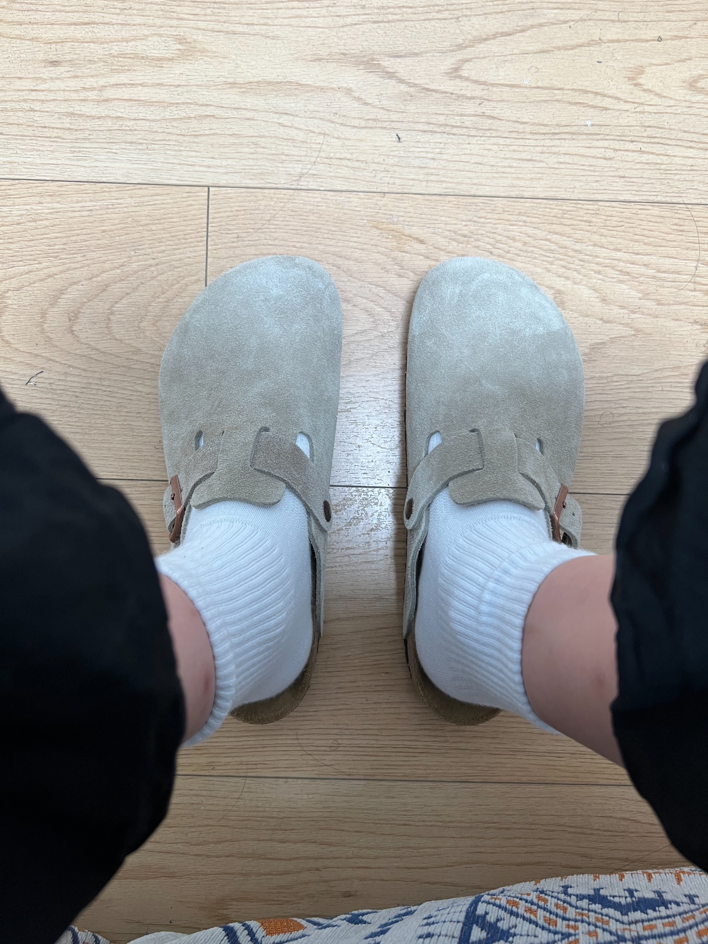 custom review-Birkenstock Boston Soft Footbed Suede Regular 'Taupe'