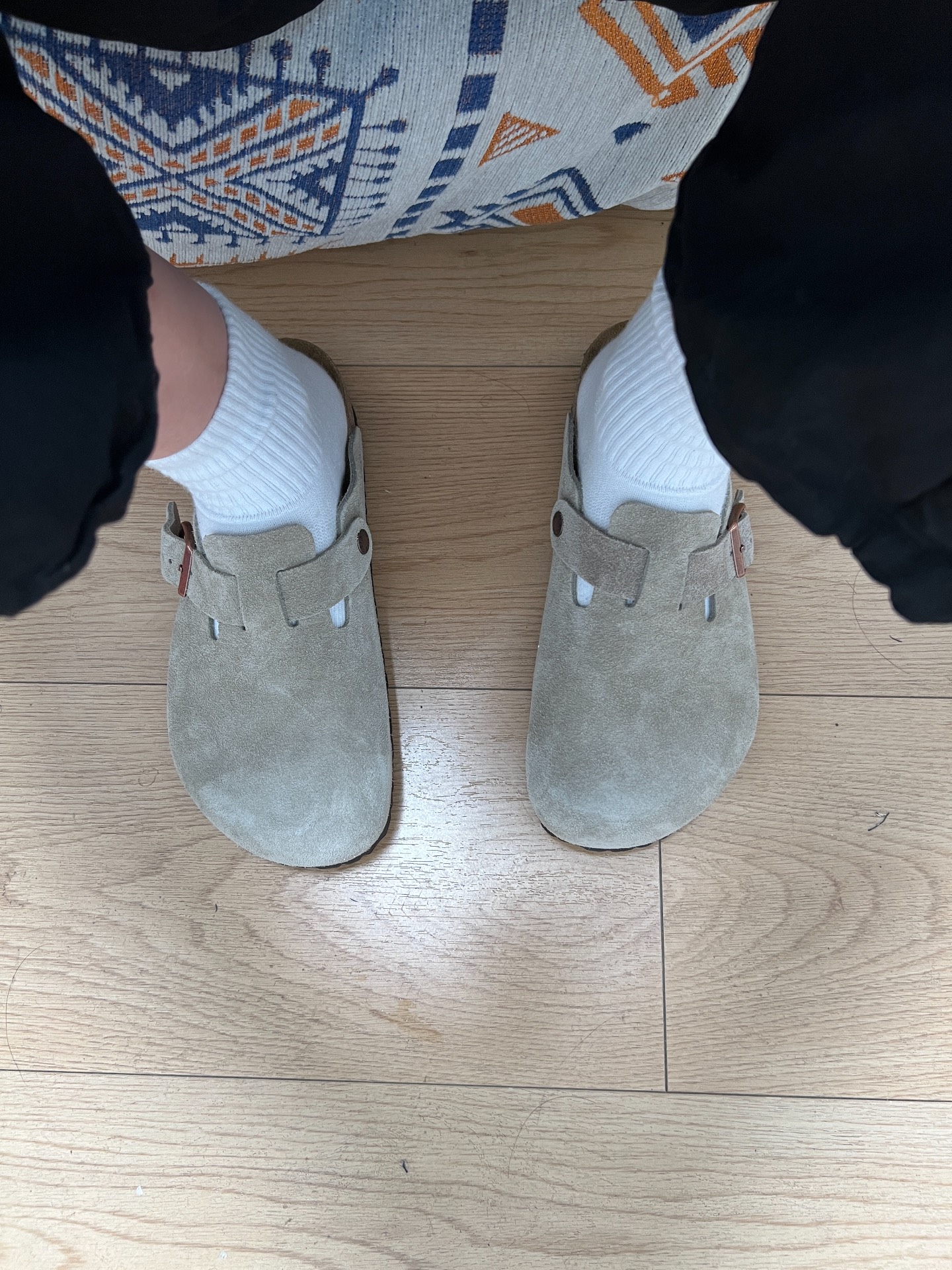 custom review-Birkenstock Boston Soft Footbed Suede Regular 'Taupe'