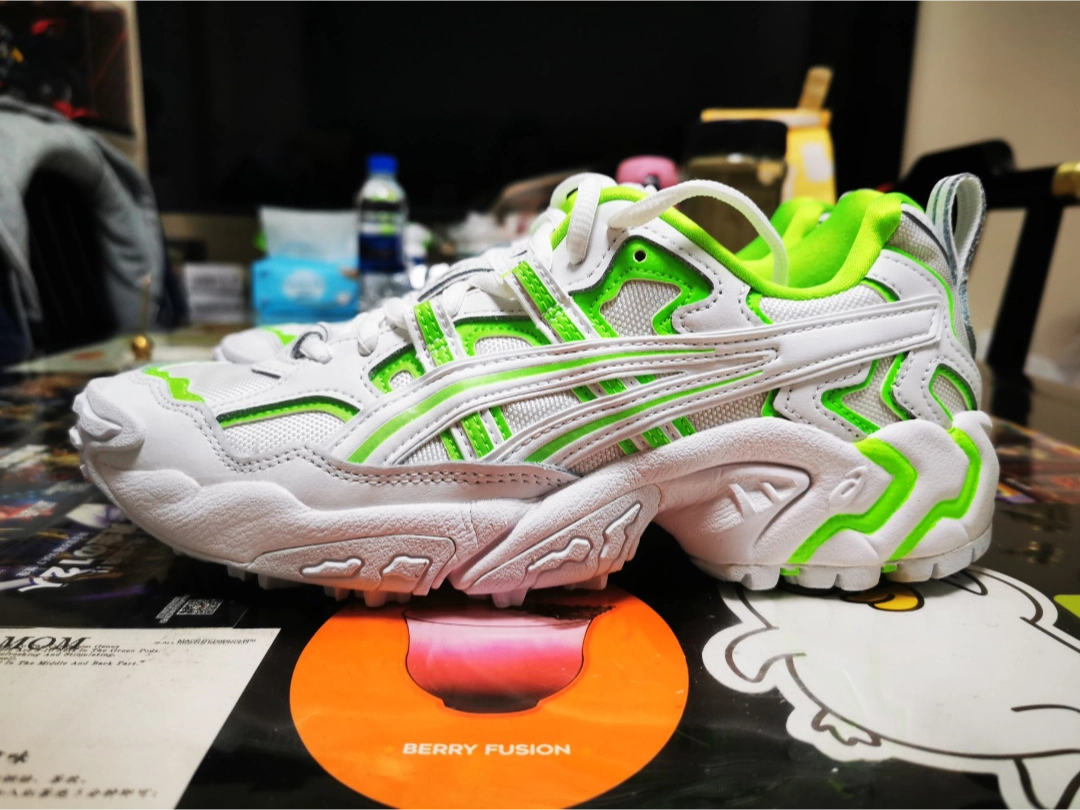 custom review-Asics Gel Nandi1 Low Top Повседневная обувь Унисекс Белый Зеленый