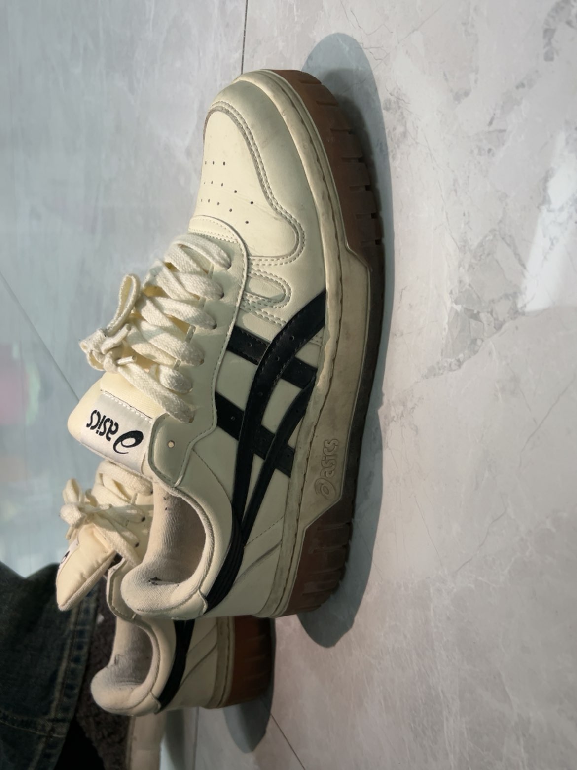 custom review-ASICS Court MZ Амортизация Поддержка Низкий Топ Скейтборд Кроссовки Унисекс Бежевый Белый Черный