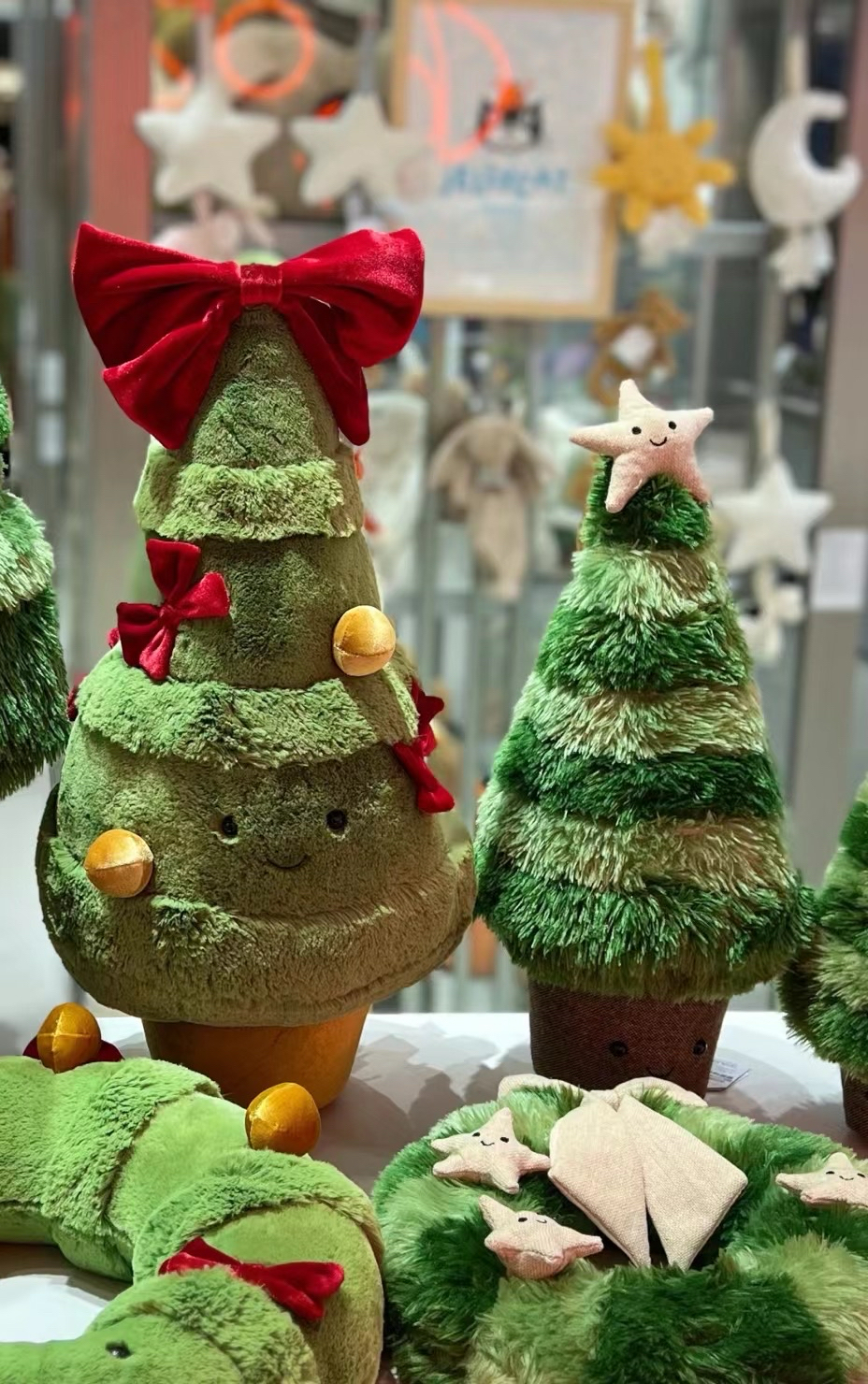 custom review-JELLYCAT Рождественская серия Декоративные рождественские деревья Уют и гармония Кукла Плюшевая кукла 55 см Длина тела