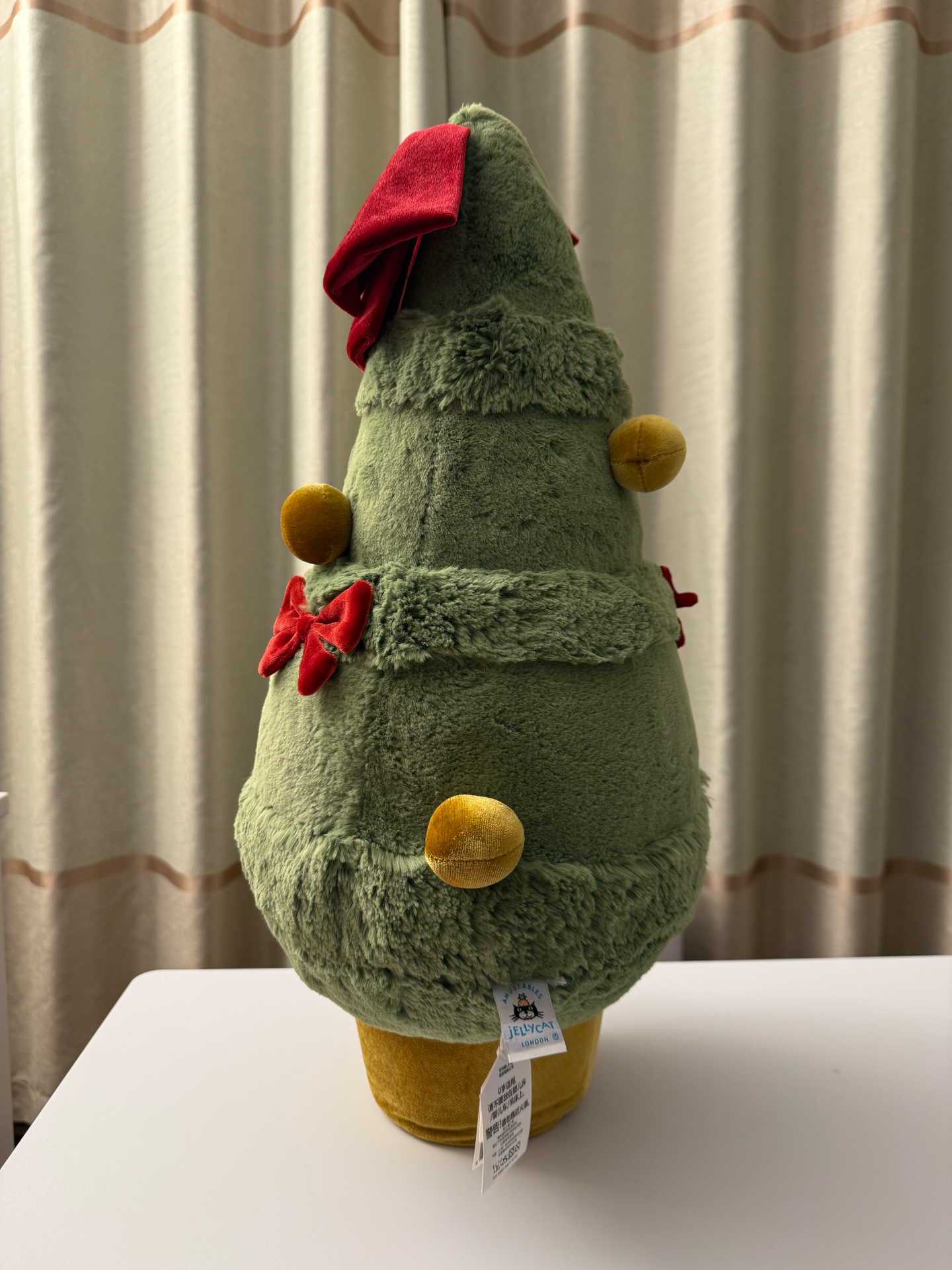 custom review-JELLYCAT Рождественская серия Декоративные рождественские деревья Уют и гармония Кукла Плюшевая кукла 55 см Длина тела