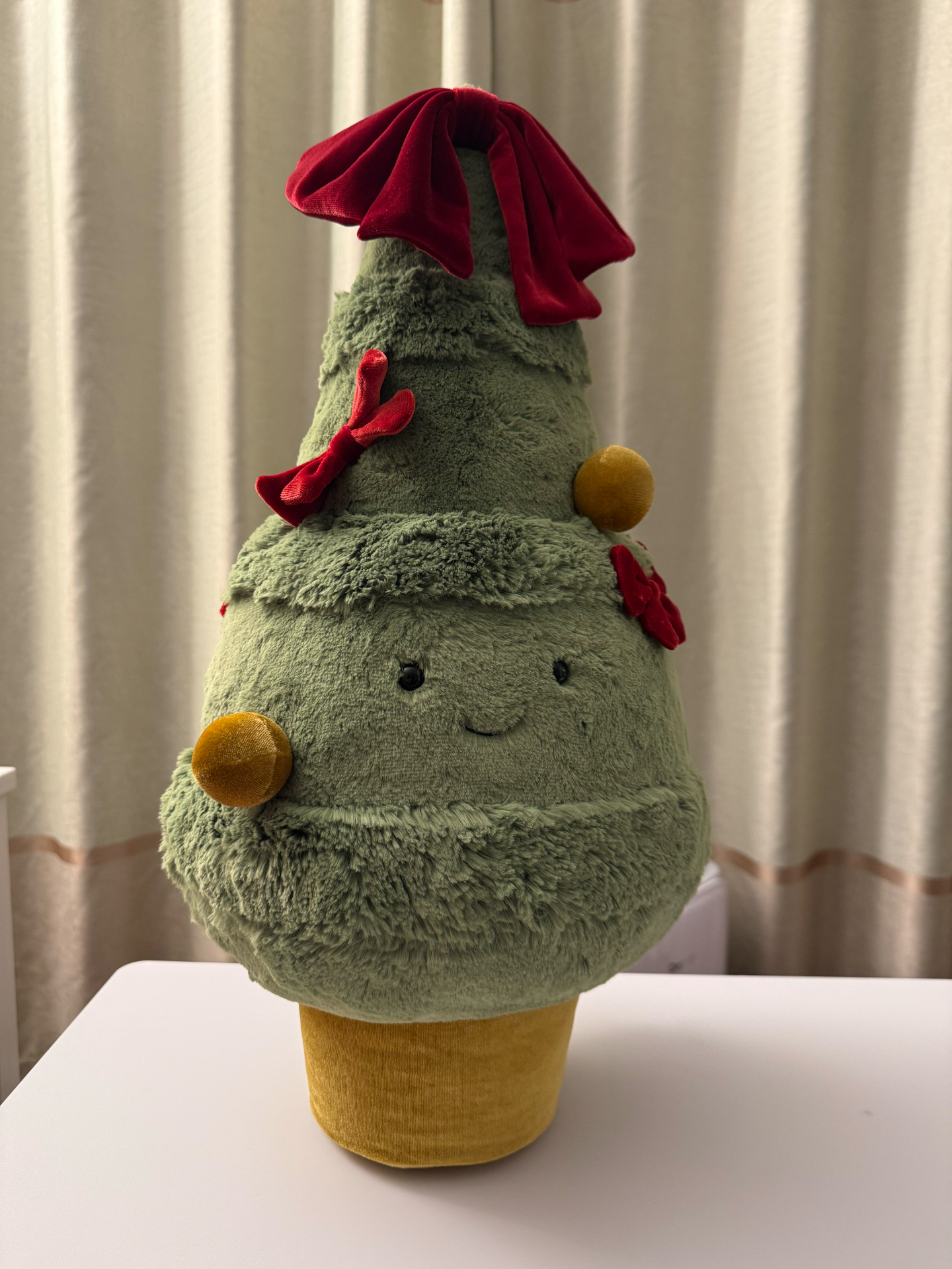 custom review-JELLYCAT Рождественская серия Декоративные рождественские деревья Уют и гармония Кукла Плюшевая кукла 55 см Длина тела