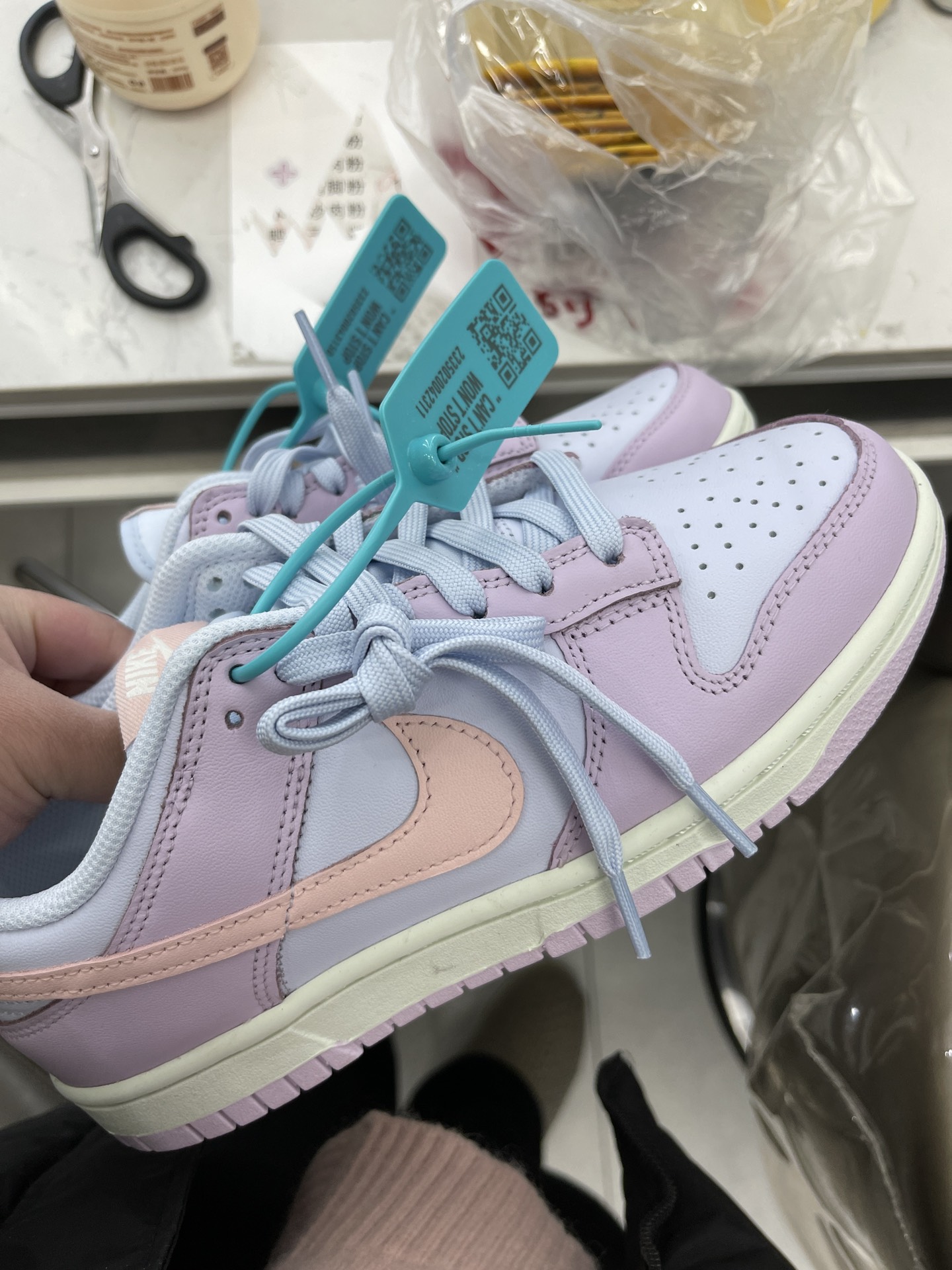 custom review-Nike Dunk 'ATMOSPHERE' Розовый Низкий Топ Скейтборд Кроссовки Женские Синий Фиолетовый Розовый