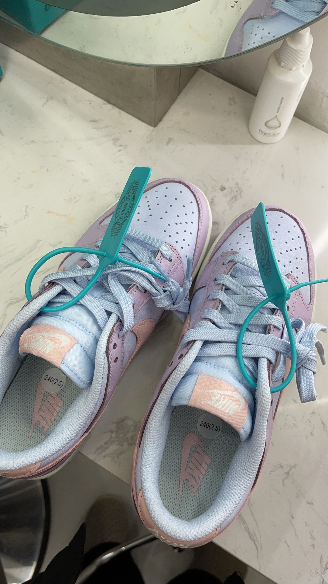 custom review-Nike Dunk 'ATMOSPHERE' Розовый Низкий Топ Скейтборд Кроссовки Женские Синий Фиолетовый Розовый