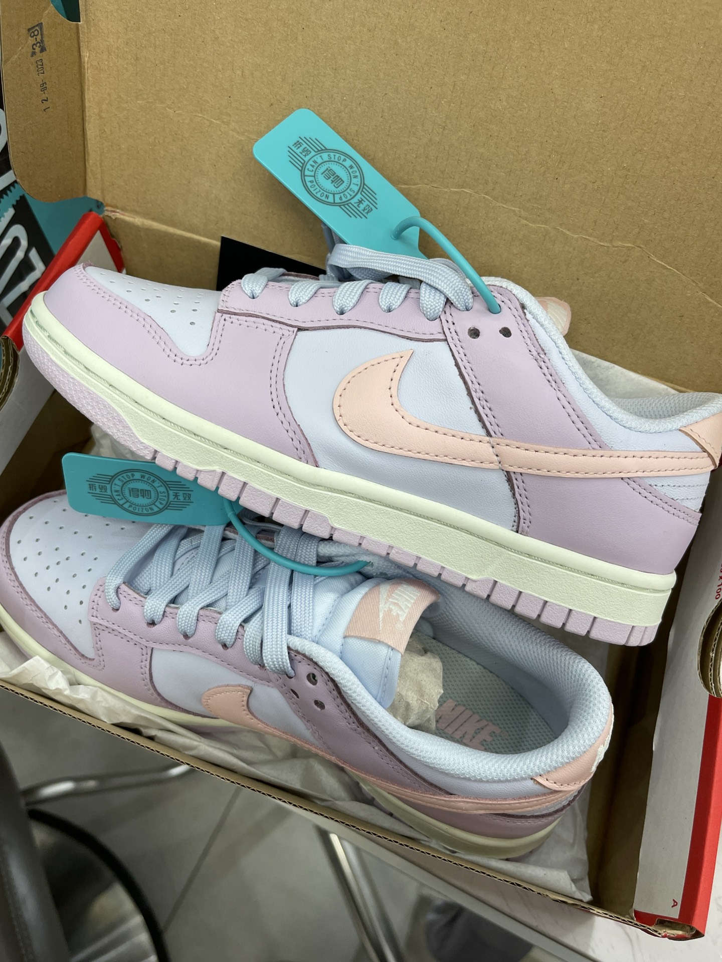 custom review-Nike Dunk 'ATMOSPHERE' Розовый Низкий Топ Скейтборд Кроссовки Женские Синий Фиолетовый Розовый