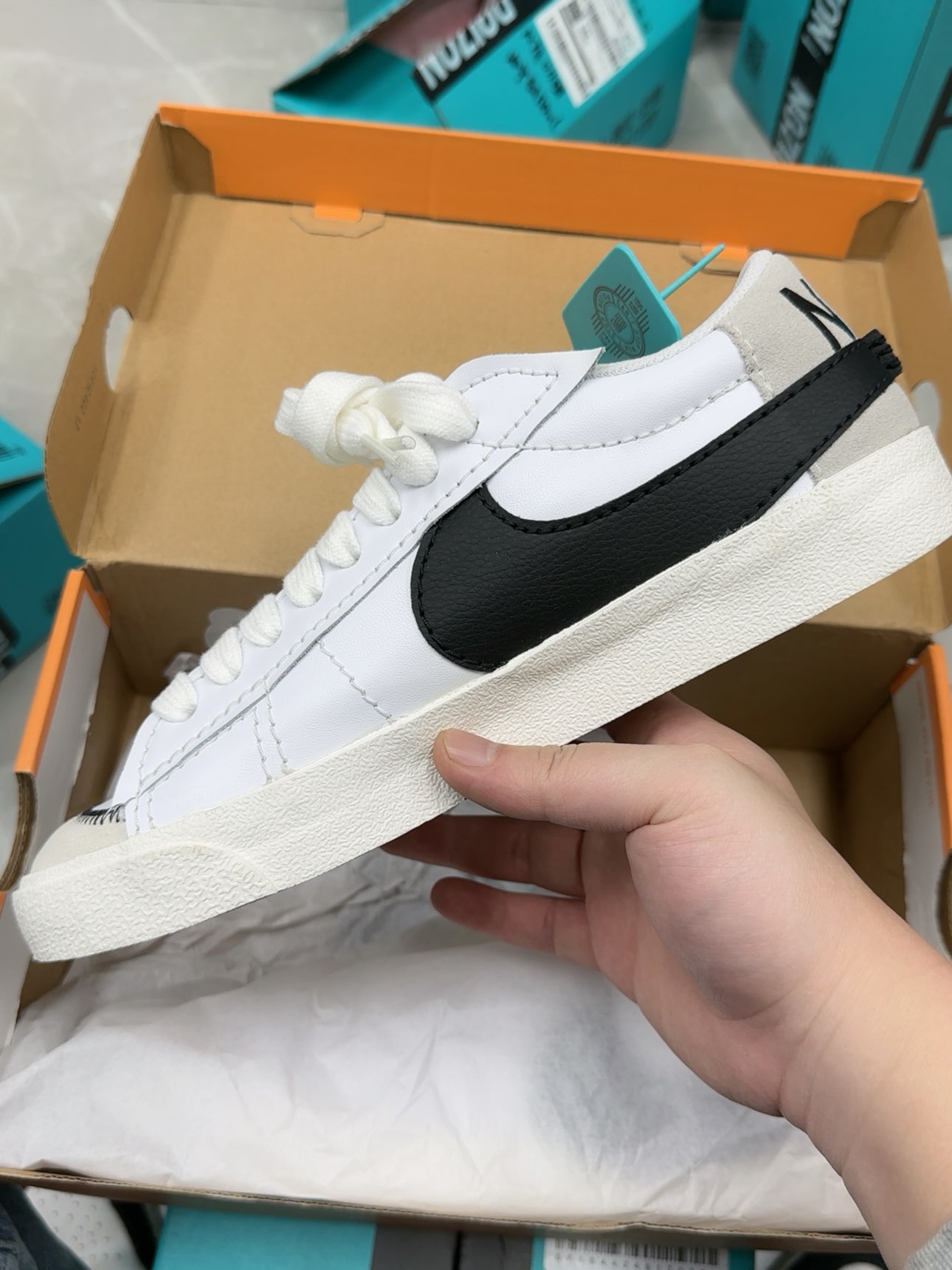 custom review-Nike Blazer Low Топ Скейтборд Кроссовки Мужские Белый Черный