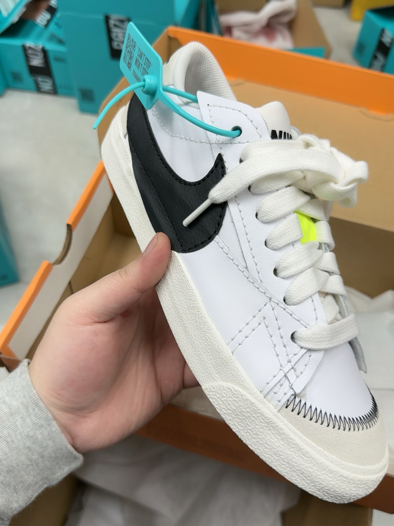 custom review-Nike Blazer Low Топ Скейтборд Кроссовки Мужские Белый Черный