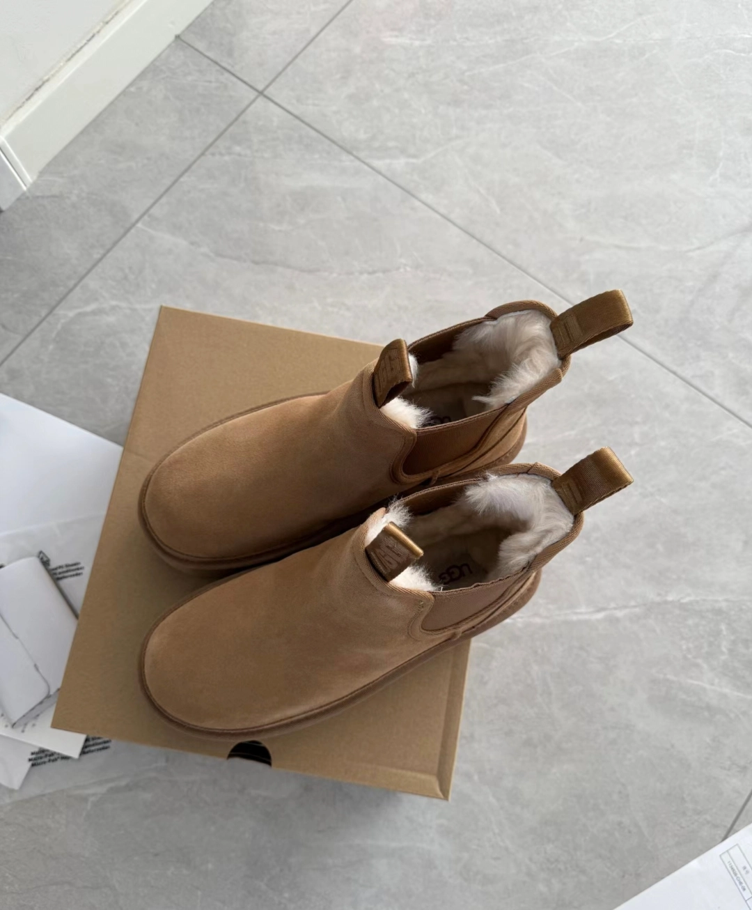 custom review-UGG Neumel Platform Chelsea Boot 'Chestnut' Women's
