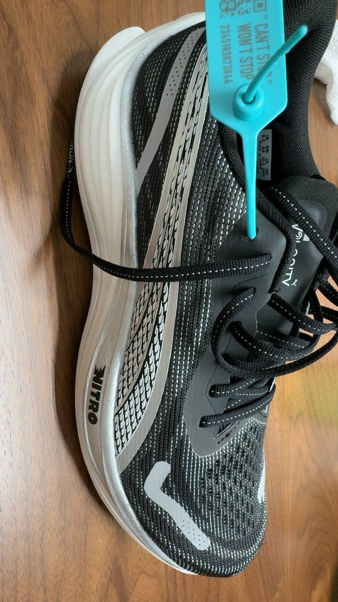custom review-PUMA Velocity Nitro 3 Устойчивый к истиранию Низкий Топ Повседневные Городские Кроссовки для Коммуникативных Беговых Кроссовки Унисекс Черный Белый