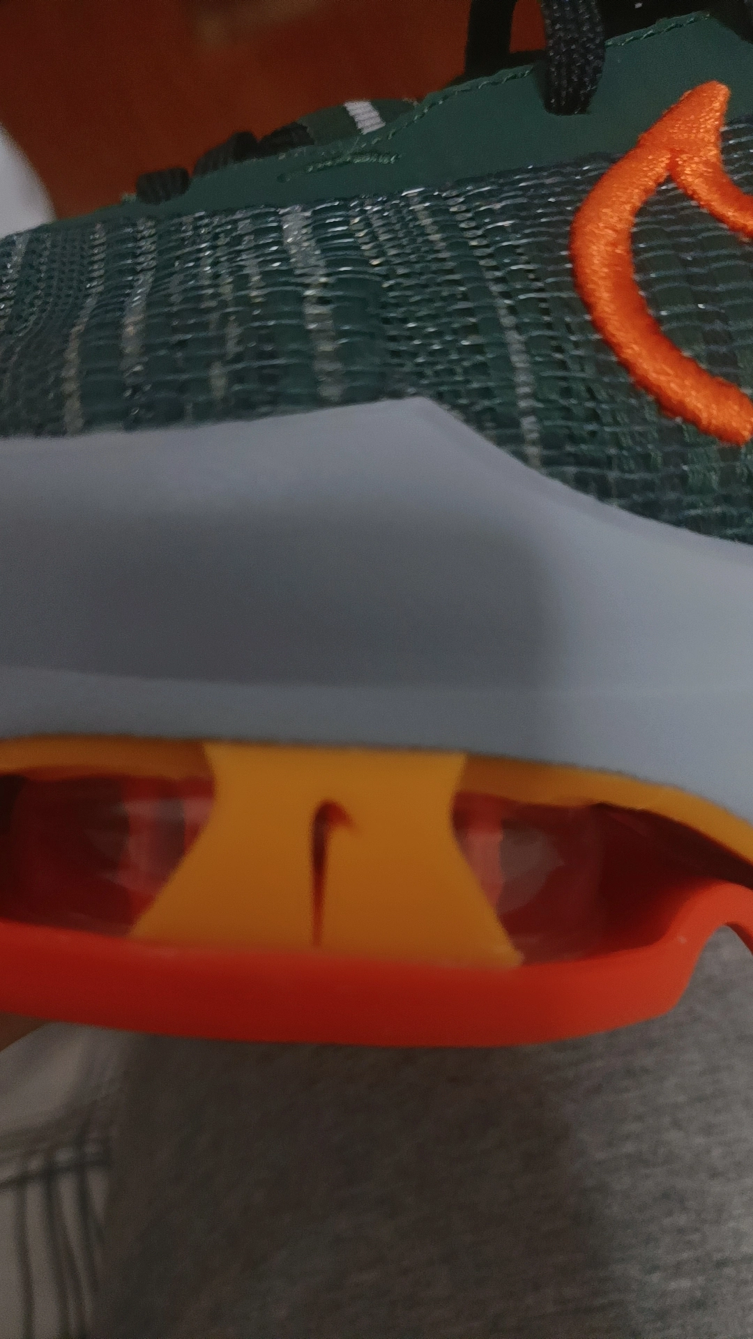 custom review-Nike Air Zoom g.T. Jump 2 EP Low Топ Баскетбольные кроссовки Мужской Зеленый оранжевый