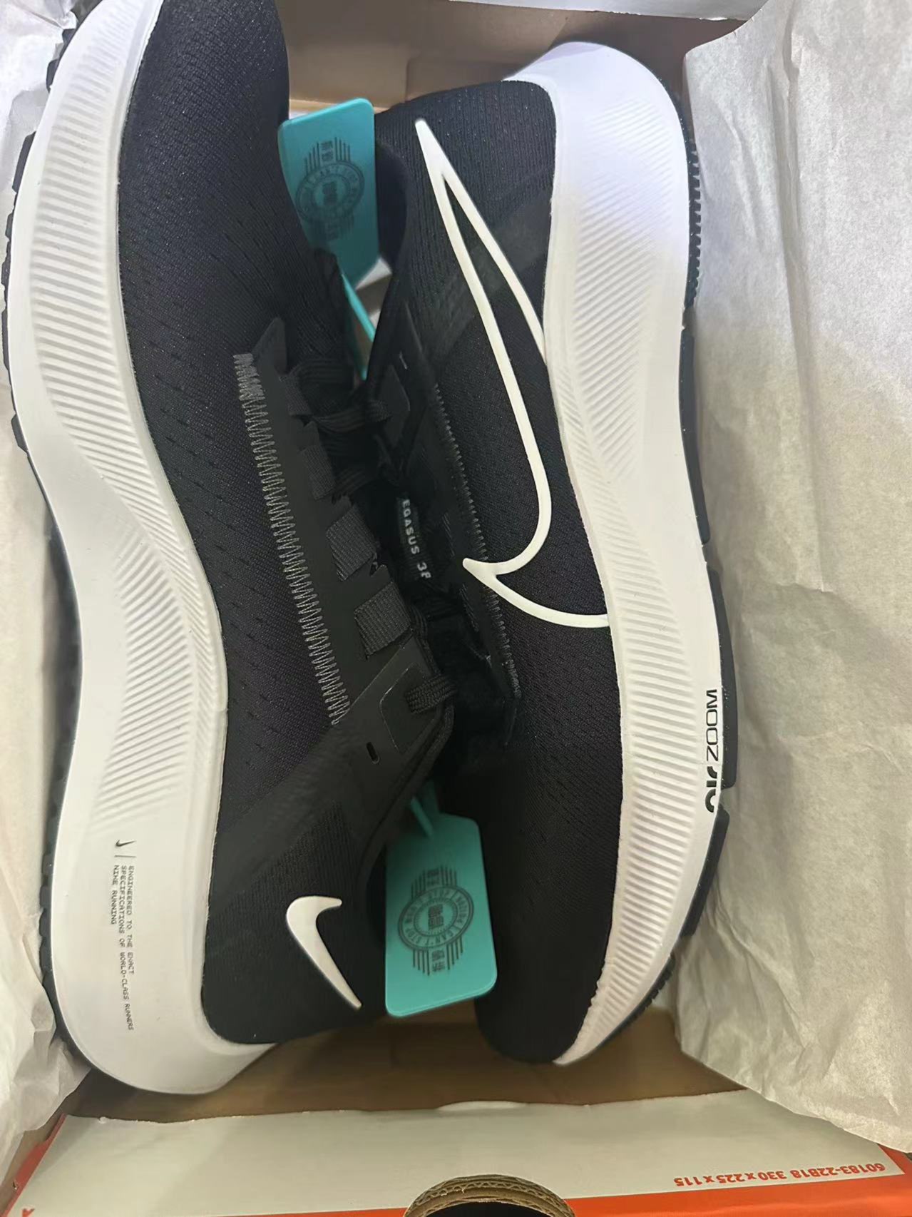 custom review-Nike Pegasus 38 Low Топ Воздух Zoom React Повседневные Тренировочные Беговые кроссовки Мужские Черно-белые