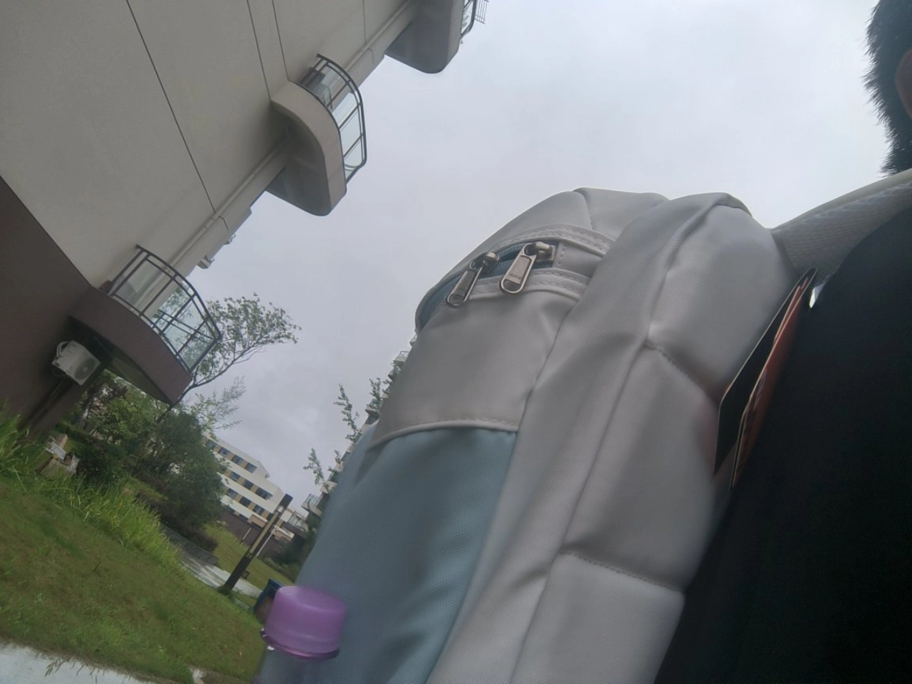 custom review-LOVERPUSS Водонепроницаемый тканевый рюкзак унисекс белый зеленый