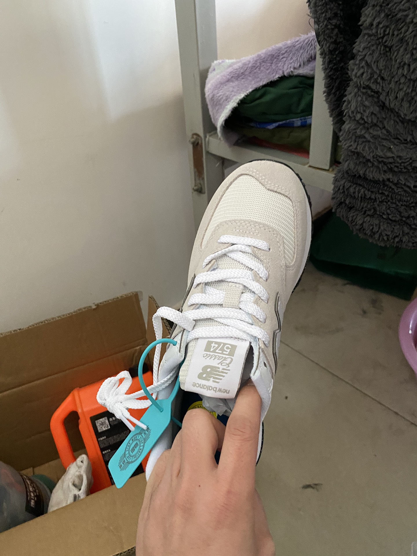 custom review-New Balance NB 574 Амортизация Устойчивость к истиранию Легкий Низкий Топ Повседневная Беговая Обувь Unisex Light Серый