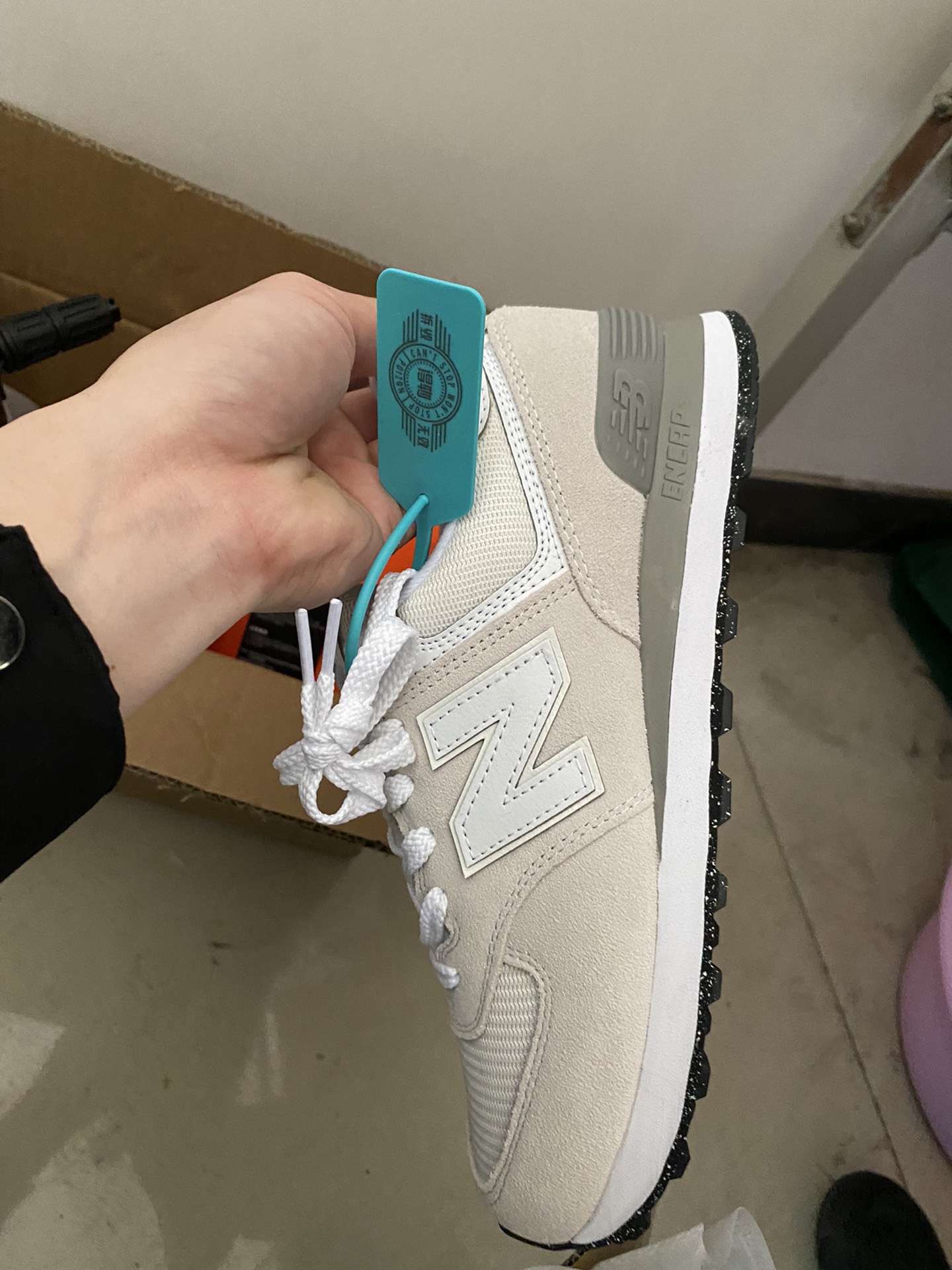 custom review-New Balance NB 574 Амортизация Устойчивость к истиранию Легкий Низкий Топ Повседневная Беговая Обувь Unisex Light Серый