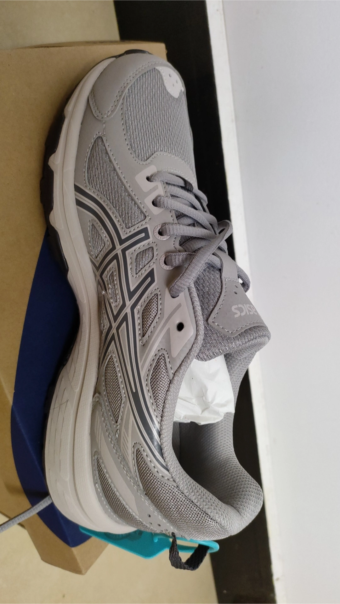 custom review-ASICS Гель Venture 6 Устойчивый к истиранию Дышащий Низкий Топ Повседневный Трейл Бег Городской Коммутатор Беговые кроссовки Мужской Серый