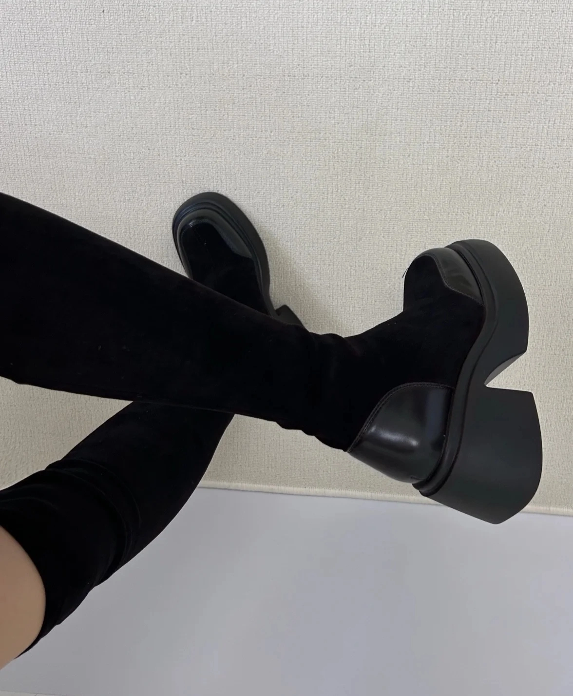 custom review-AGSDON Ботинки выше колена 7 см женские