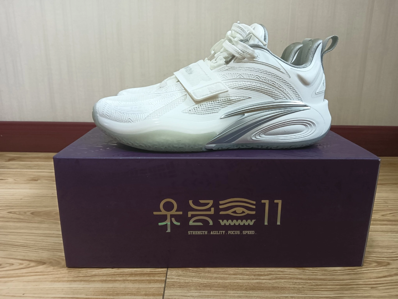 custom review-ANTA KAI 1 Амортизация Износостойкие Низкие Баскетбольные Кроссовки Унисекс Белый Серебряный