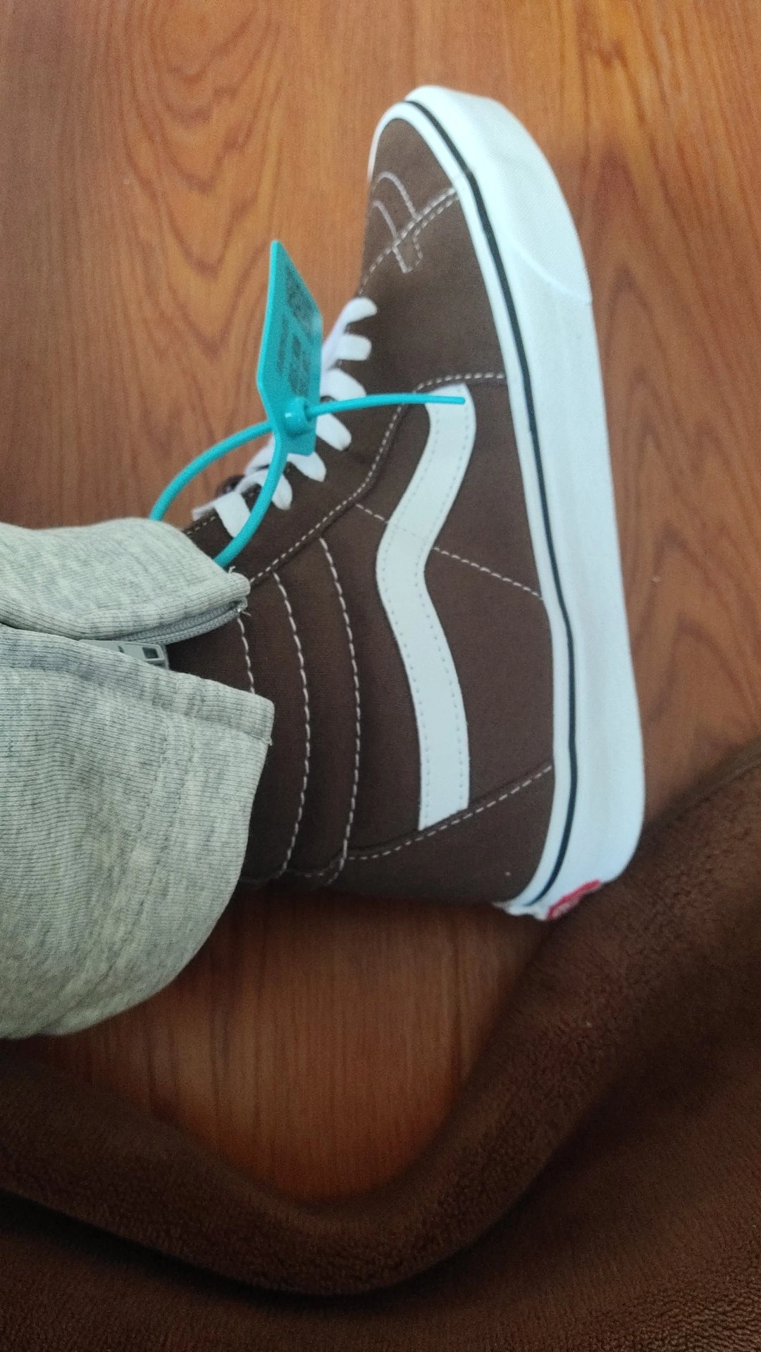 custom review-VANS SK8 High Топ Скейтборд Кроссовки Унисекс Коричневый