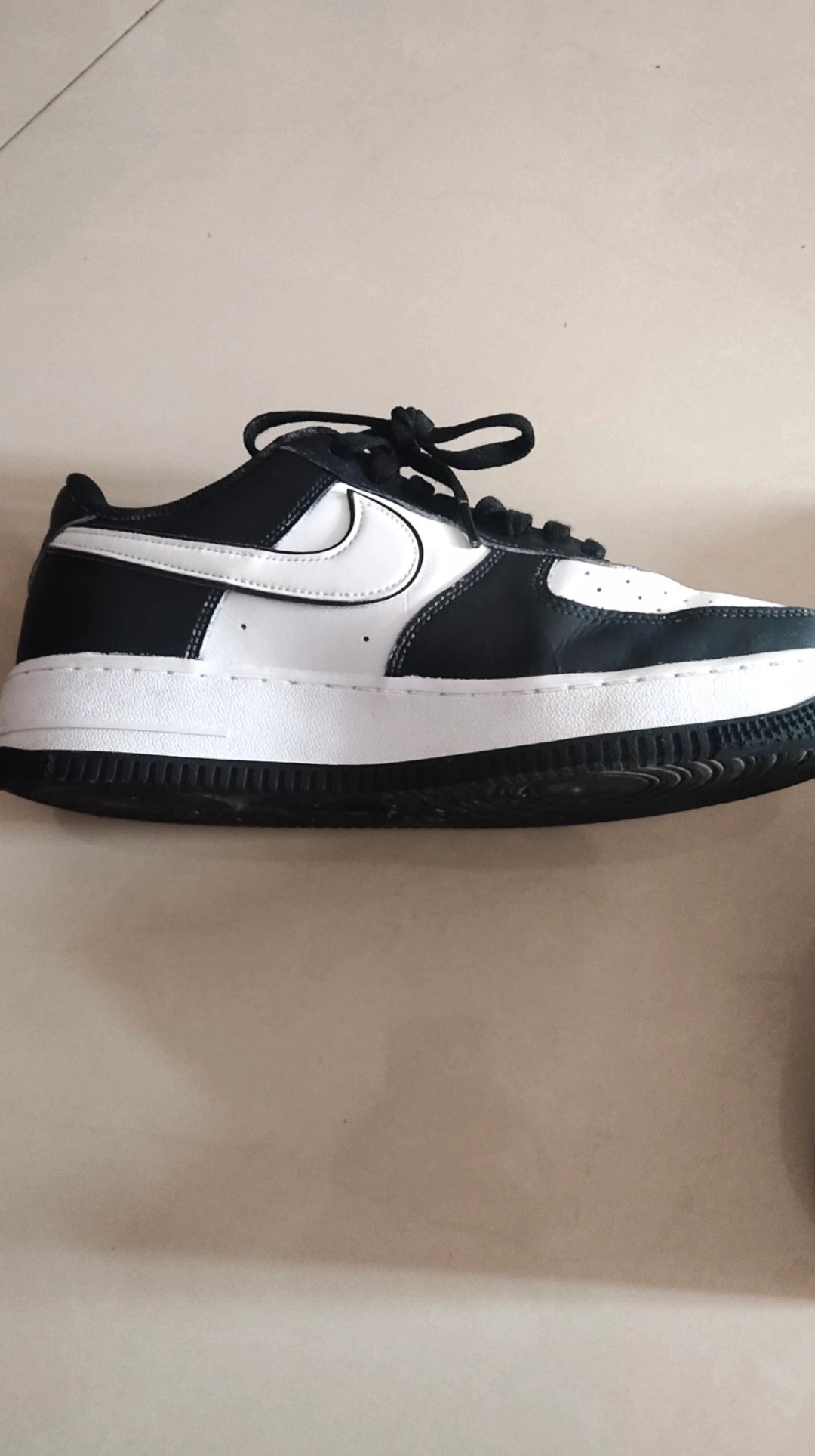 custom review-Nike Air FORCE 1 'Панда' Устойчивые к истиранию Низкие Кроссовки для скейтбординга Унисекс Белый Черный