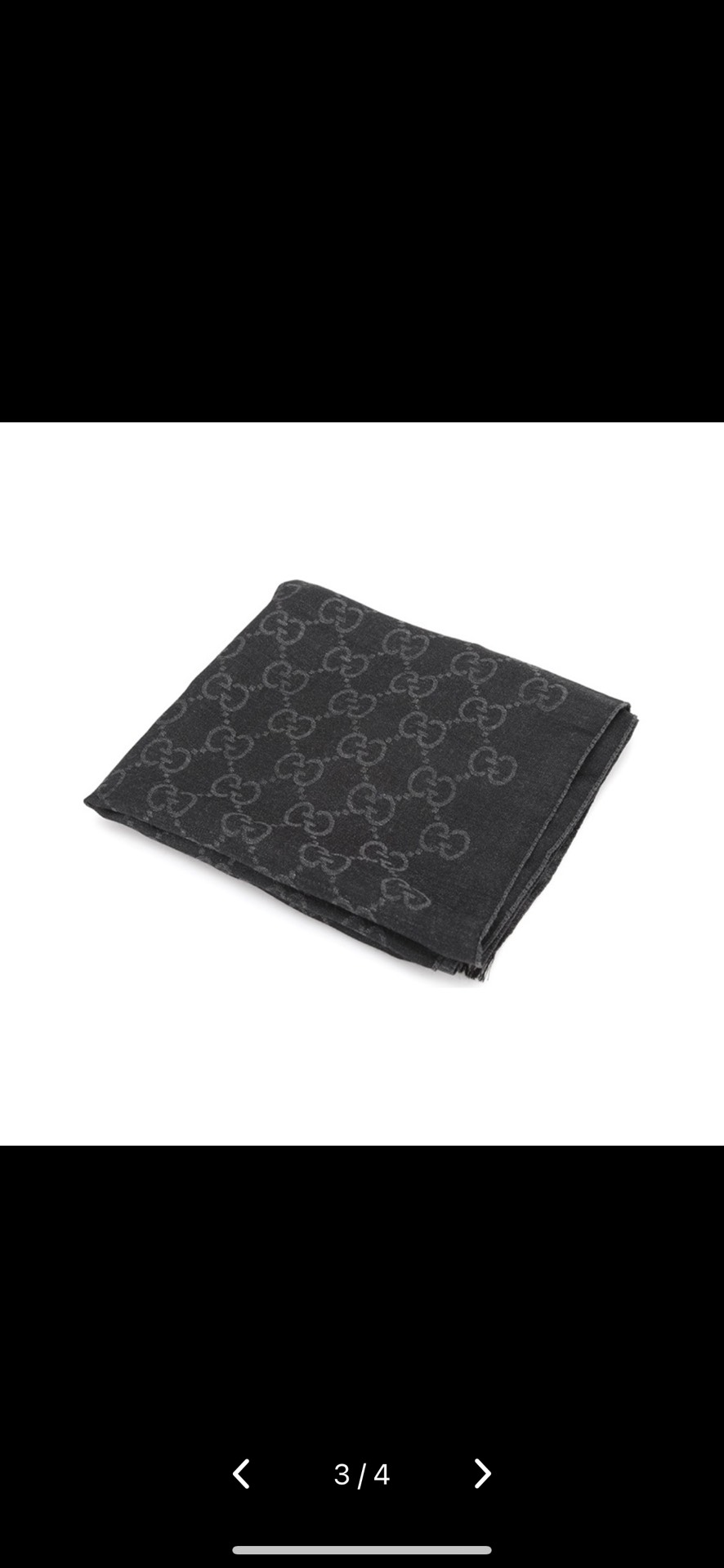 custom review-GUCCI Вязаные шарфы Женские Темно-серый