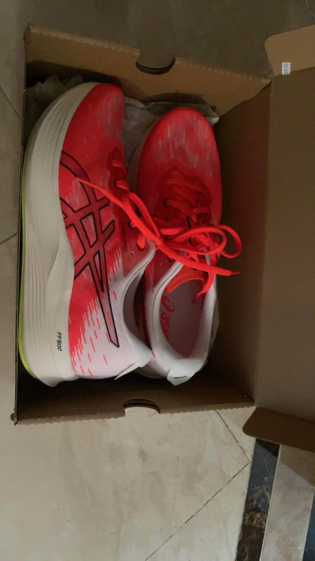 custom review-ASICS EvoRide Speed 2 Амортизация Низкий Топ Марафон Беговые Кроссовки Мужские Красный Белый