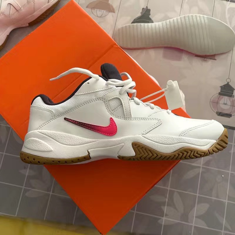 custom review-Nike Court Lite 2 Амортизирующие шоки противоскользящие низкий топ кроссовки с толстой подошвой мужские белые