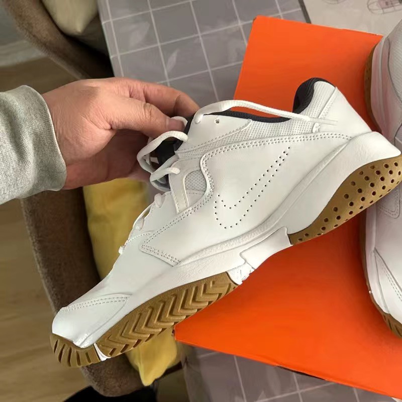 custom review-Nike Court Lite 2 Амортизирующие шоки противоскользящие низкий топ кроссовки с толстой подошвой мужские белые