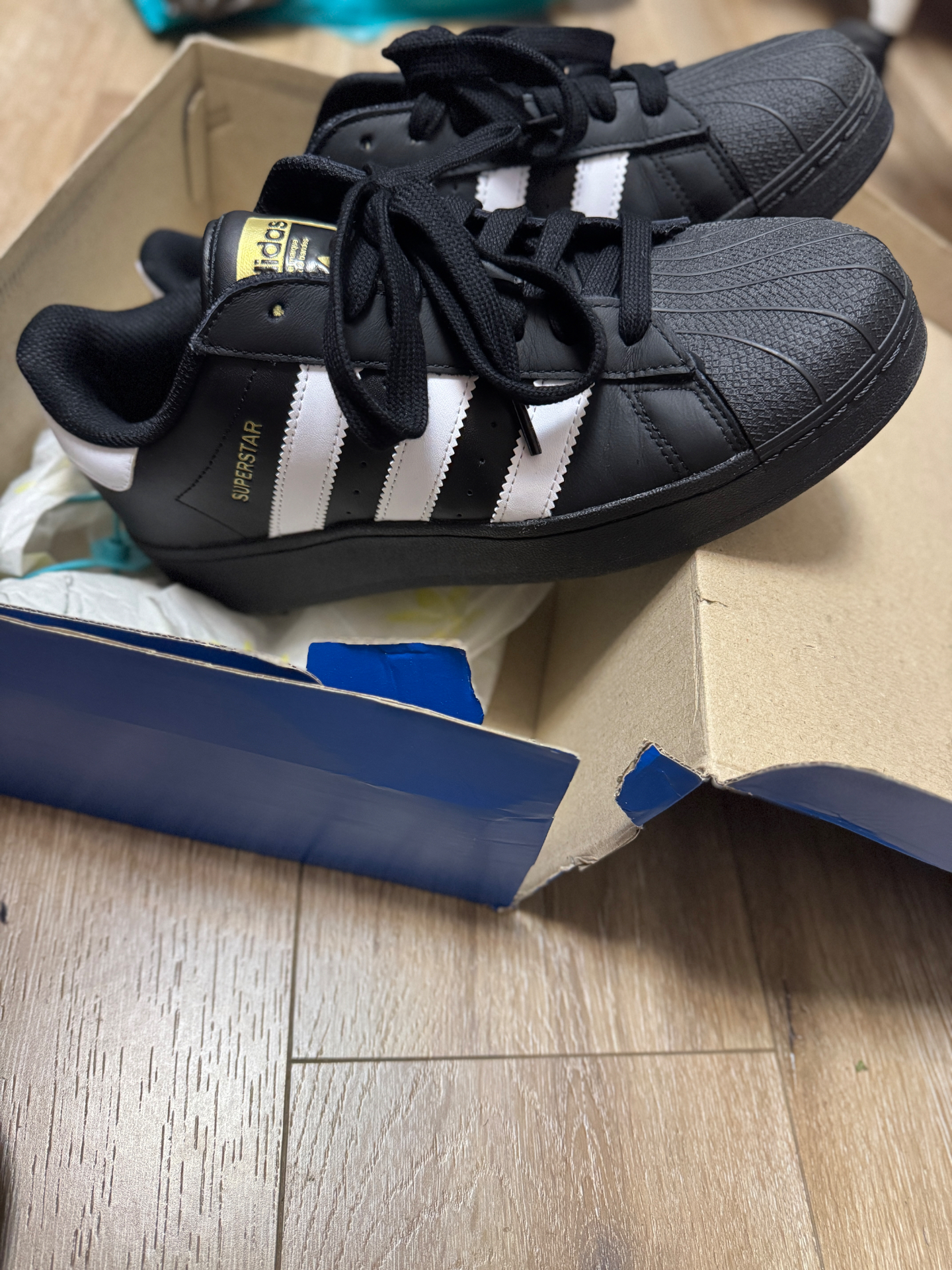 custom review-adidas originals Superstar Black White