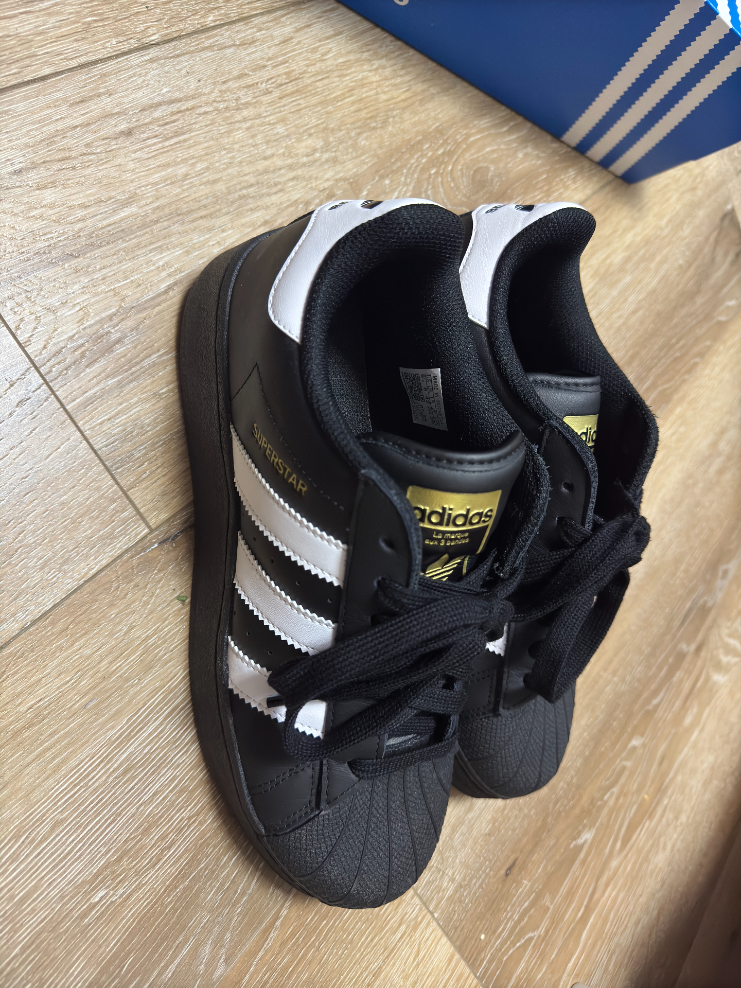 custom review-adidas originals Superstar Black White