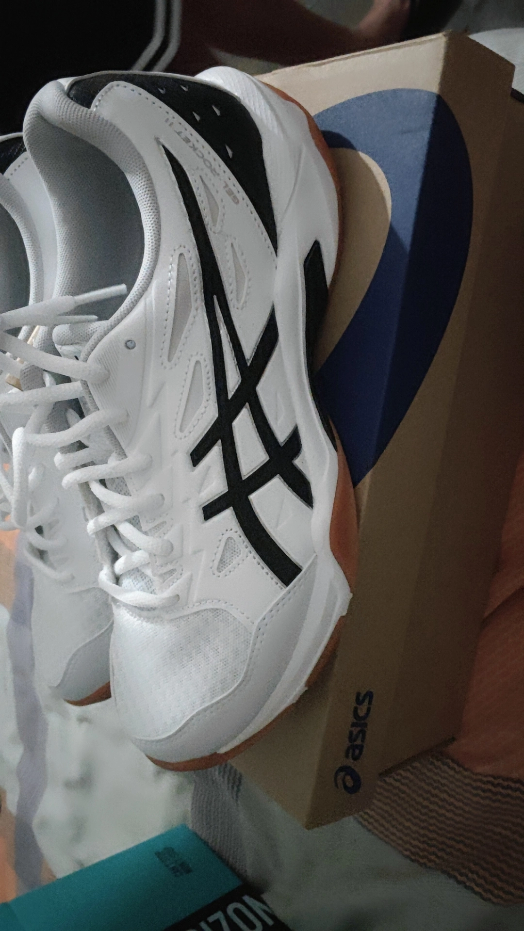 custom review-ASICS Gel Rocket 11 Low Top Тренировочные Кроссовки Унисекс Белый Черный